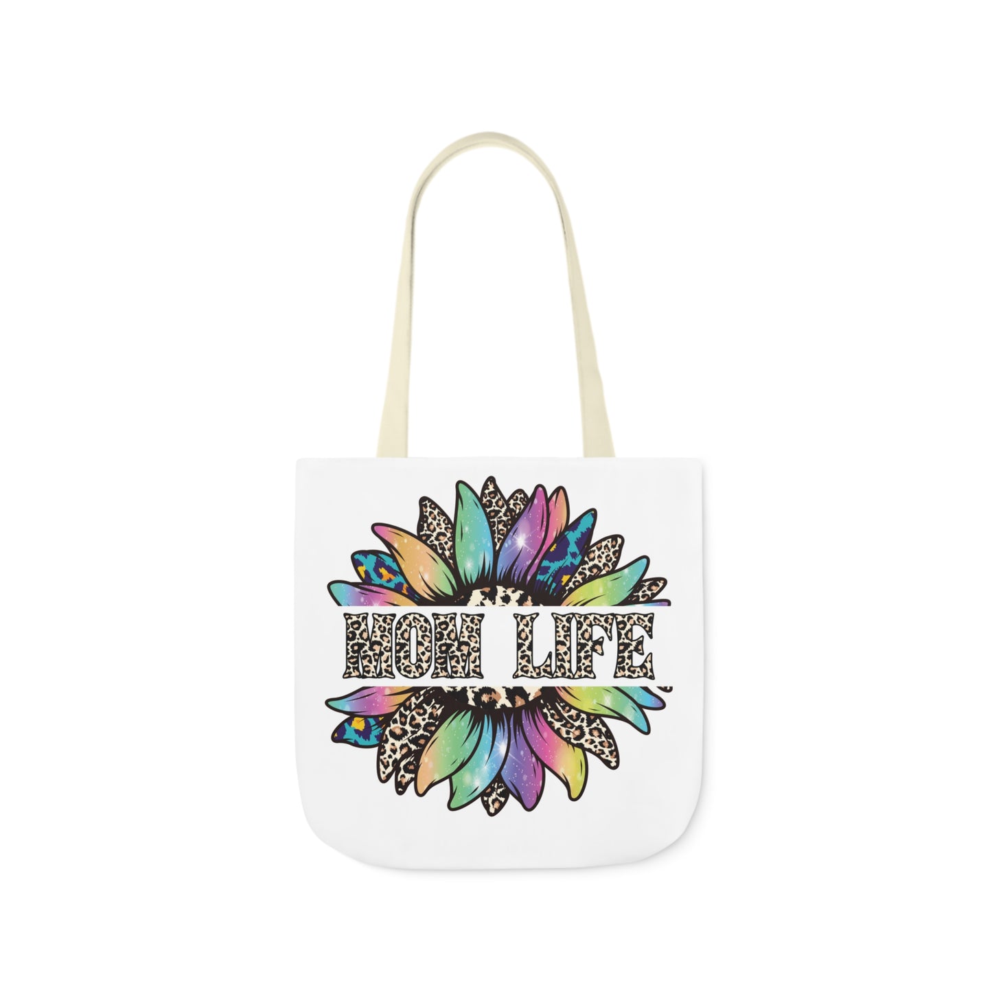 Mom Life Canvas Tote Bag, 5-Color Straps