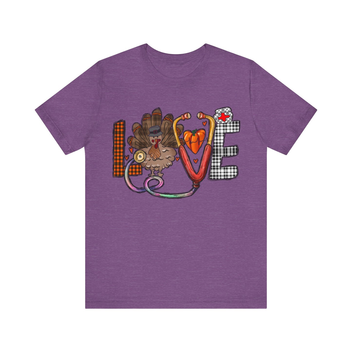 Thanksgiving Nurse Short Sleeve Tee