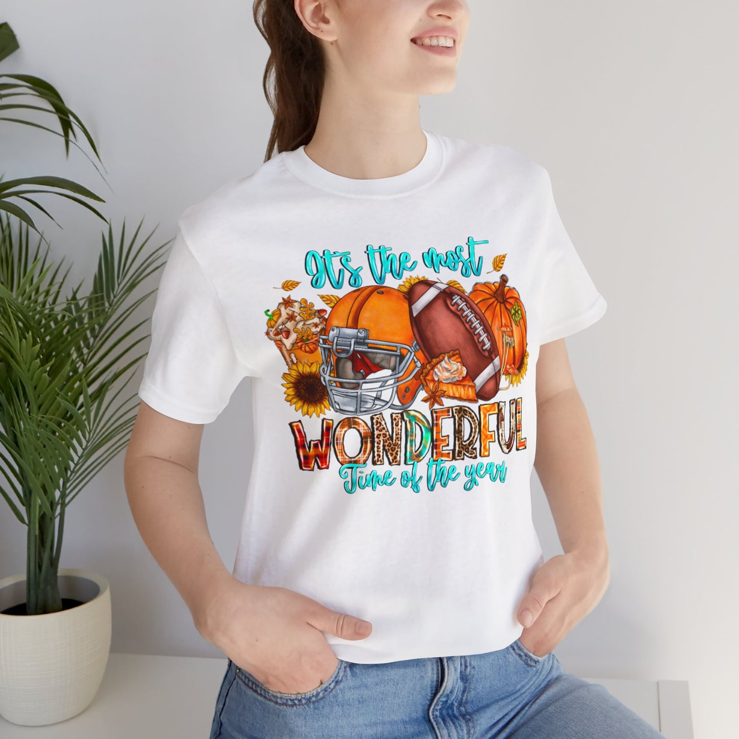 Fall Football Short Sleeve Tee