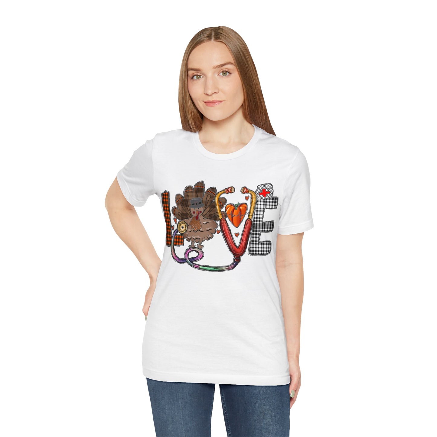 Thanksgiving Nurse Short Sleeve Tee