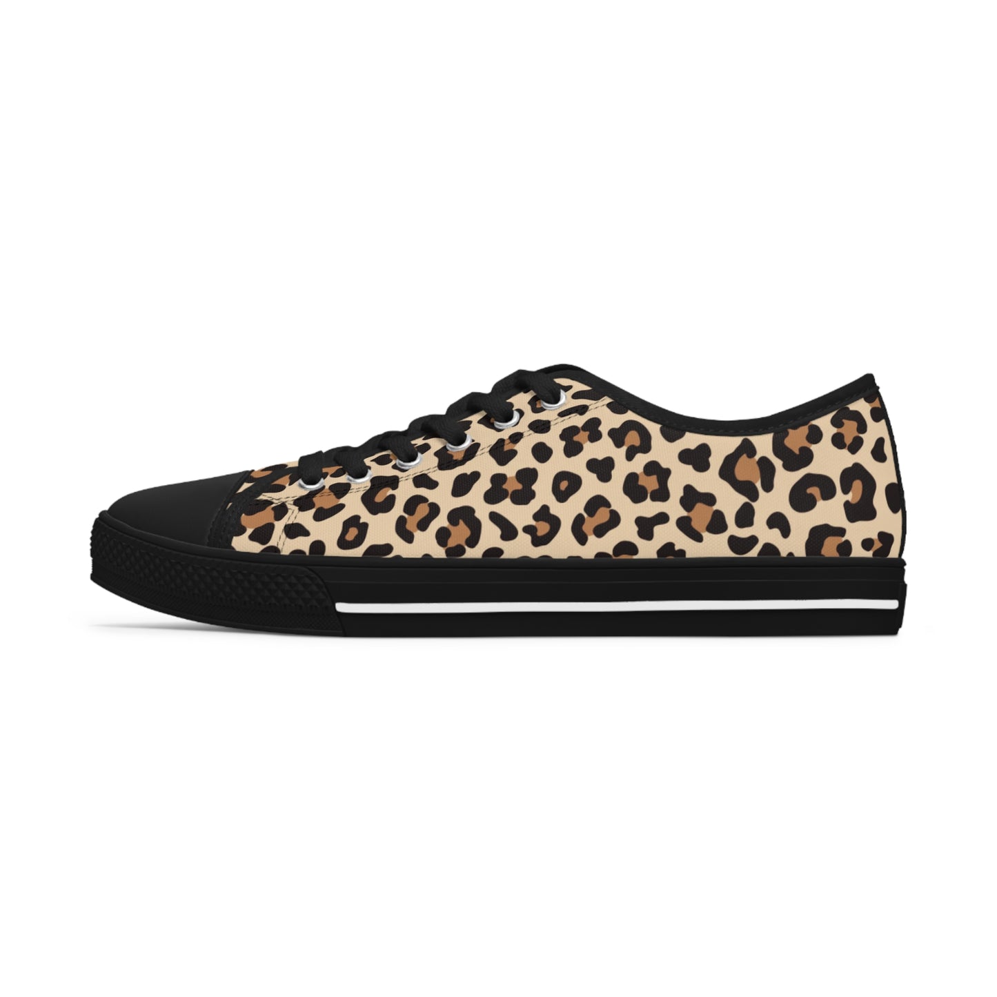 Leopard Print Women's Low Top Sneakers