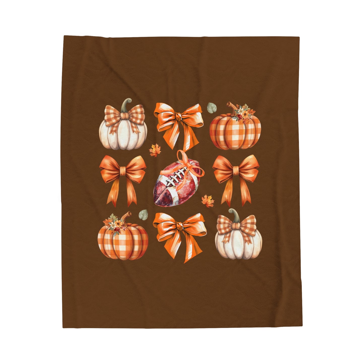 Fall Football Velveteen Plush Blanket