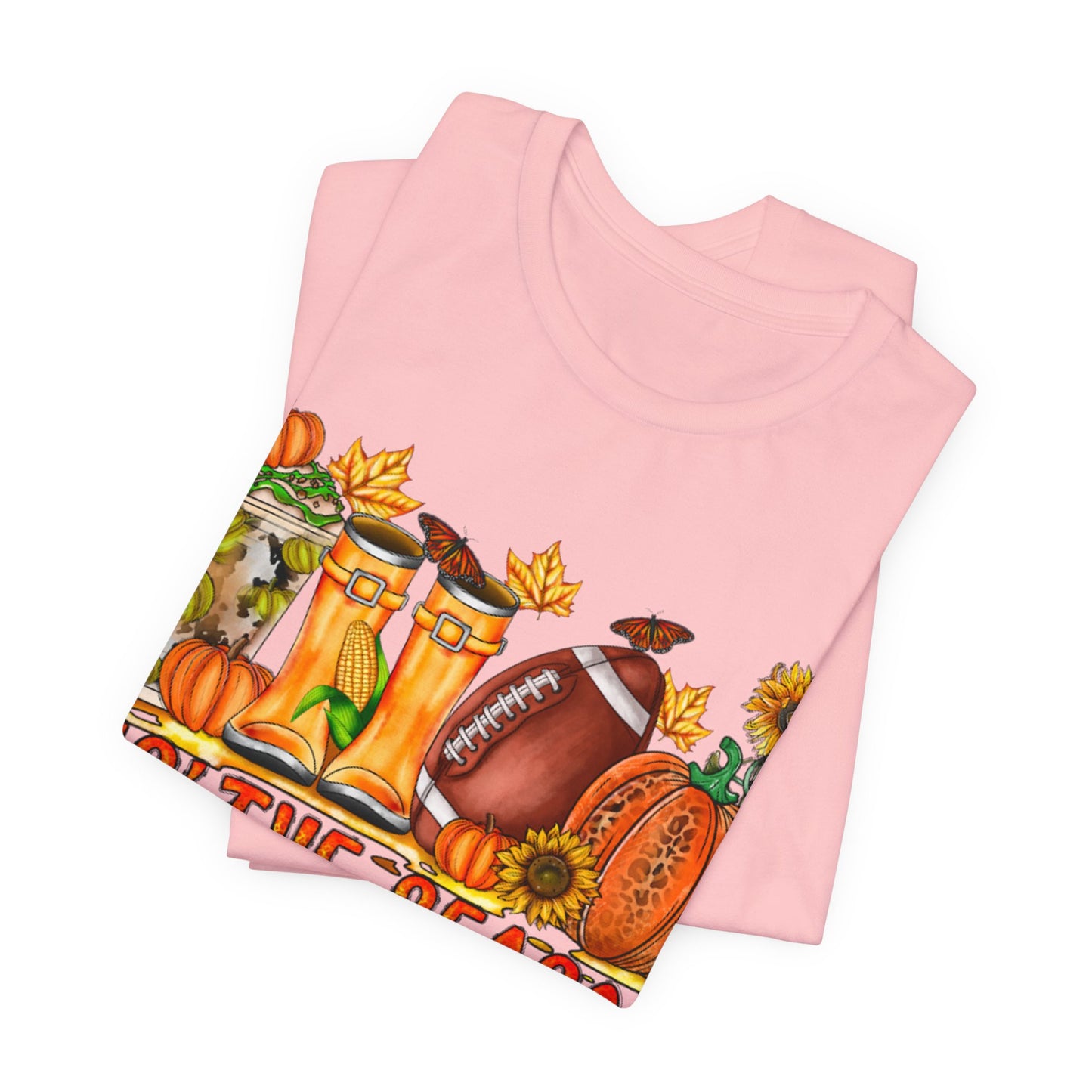 Fall Football Short Sleeve Tee