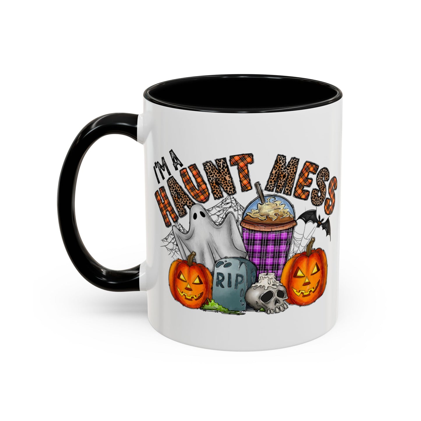 Halloween Humor Accent Coffee Mug (11, 15oz)