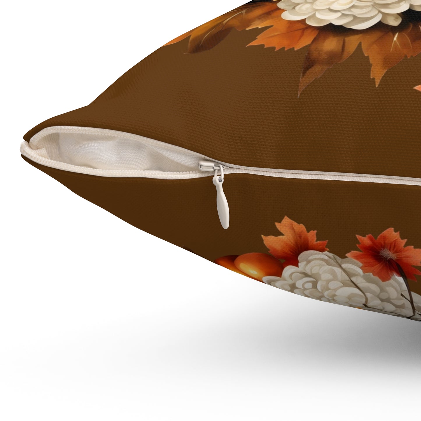 Fall Spun Polyester Square Pillow