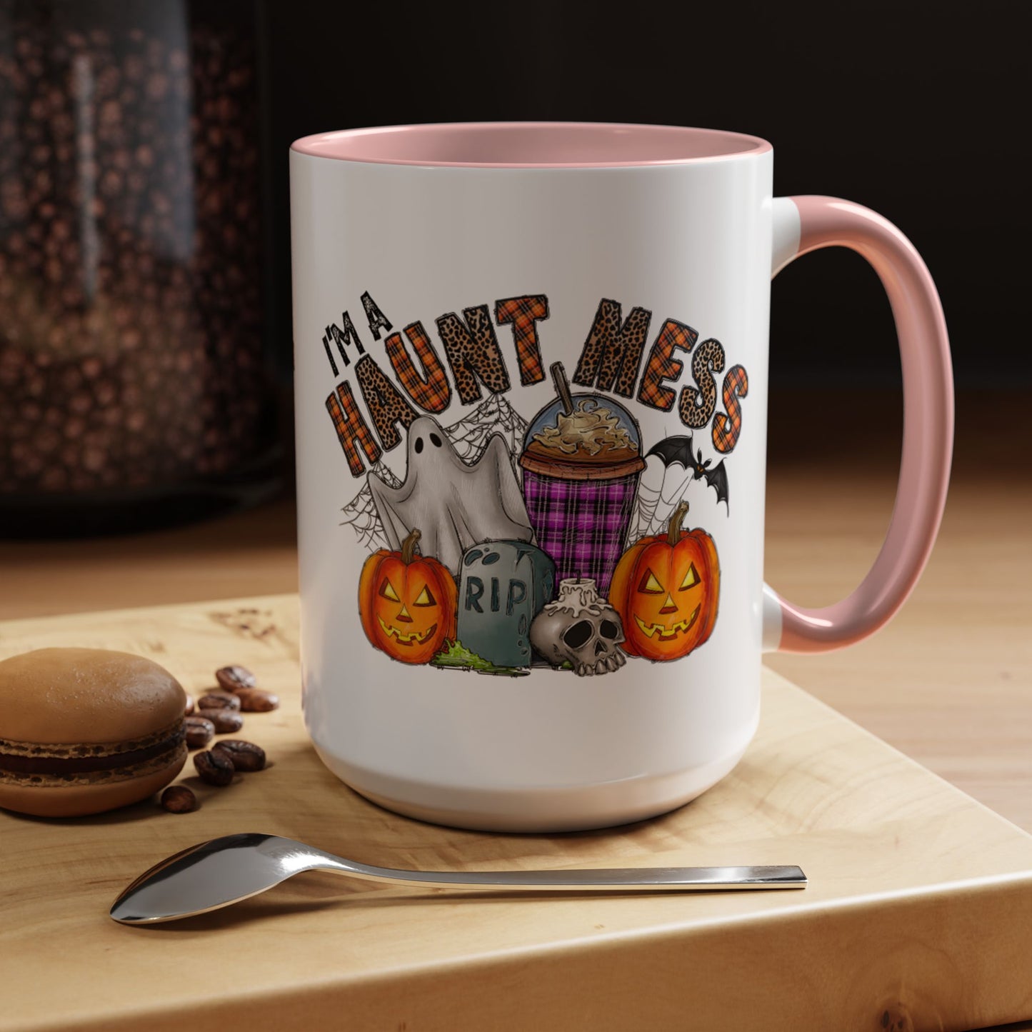 Halloween Humor Accent Coffee Mug (11, 15oz)