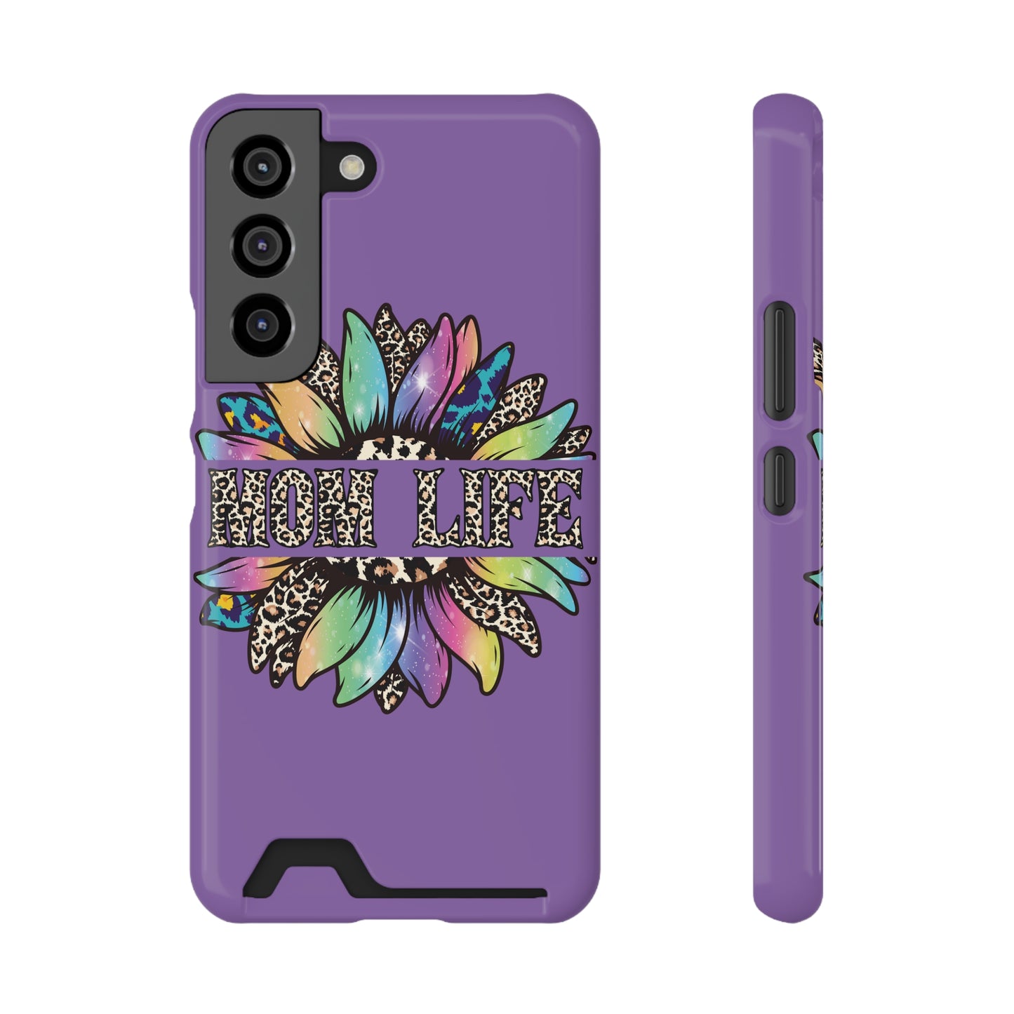 Mom Life Phone Case With Card Holder