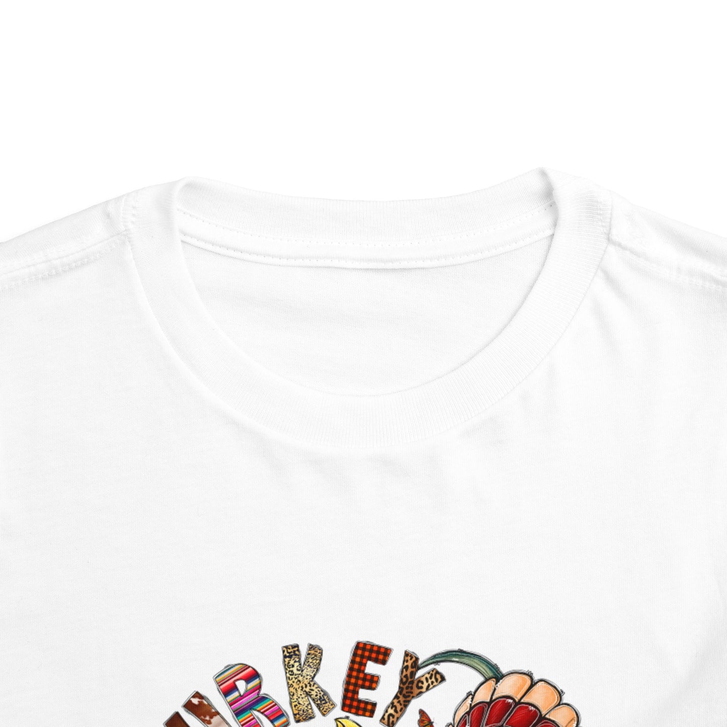 Thanksgiving Dino Toddler Short Sleeve Tee