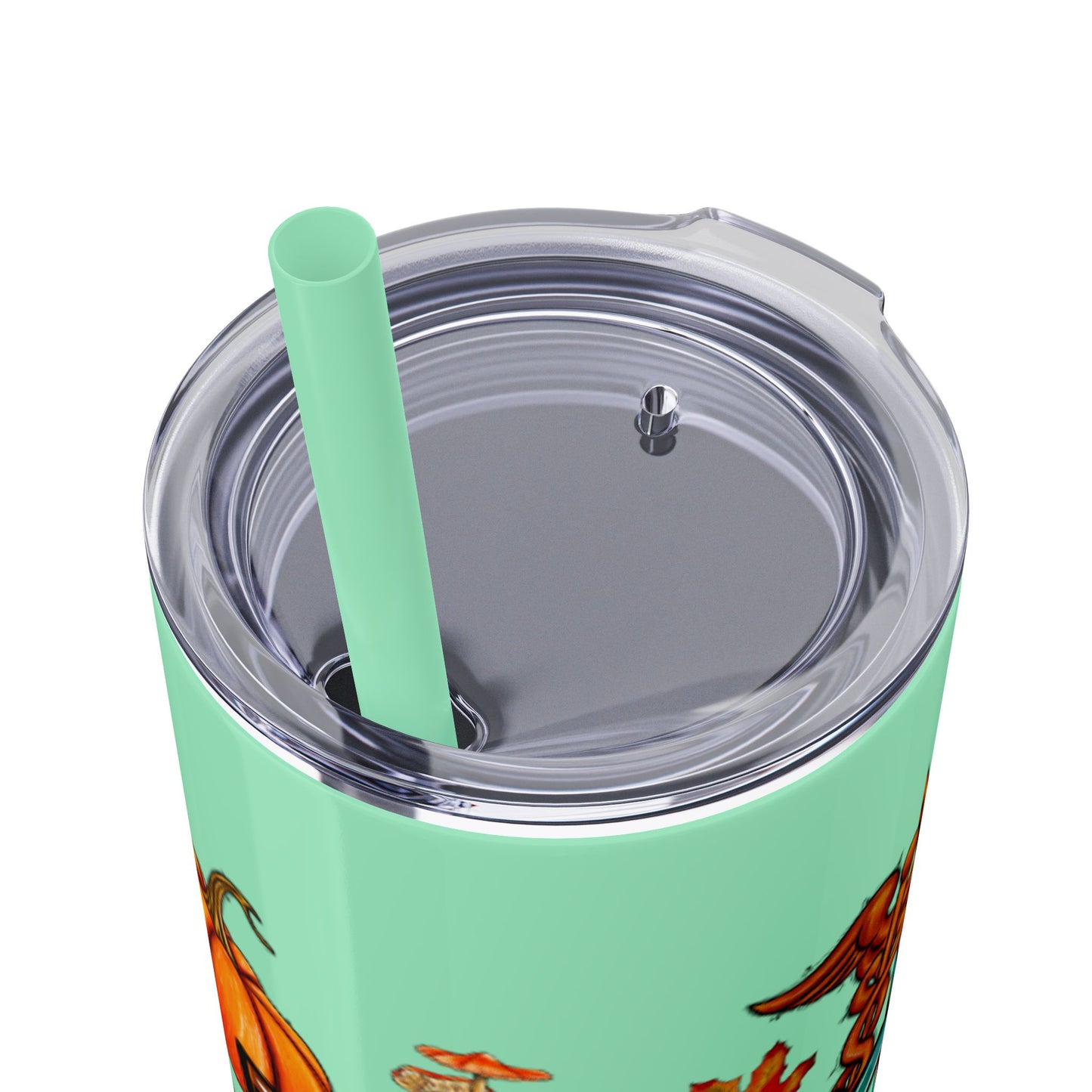 Fall Nurse Skinny Tumbler with Straw, 20oz