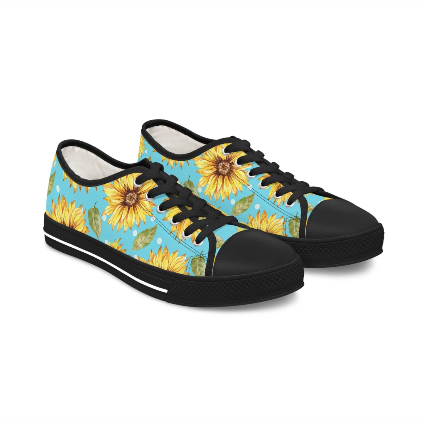 Blue Sunflower Women's Low Top Sneakers