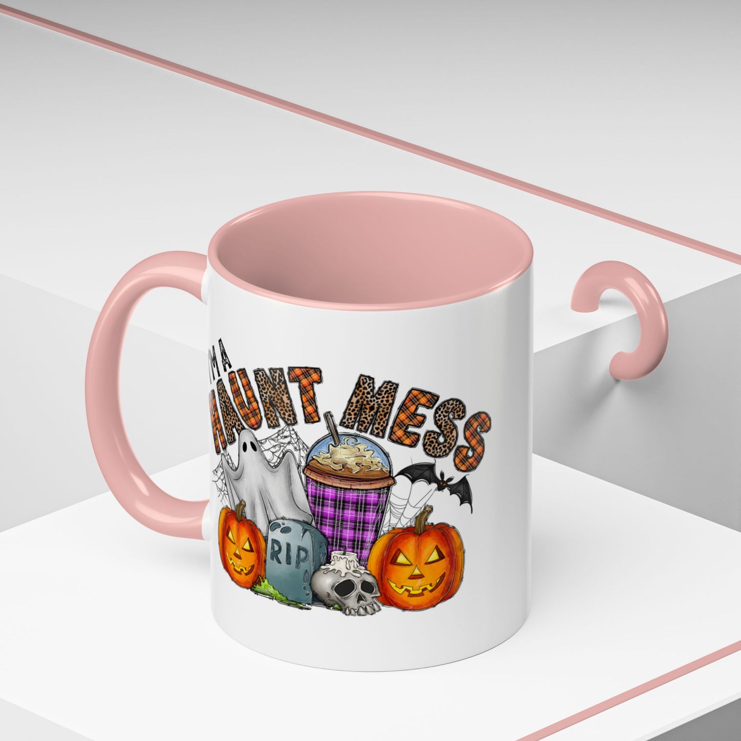 Halloween Humor Accent Coffee Mug (11, 15oz)