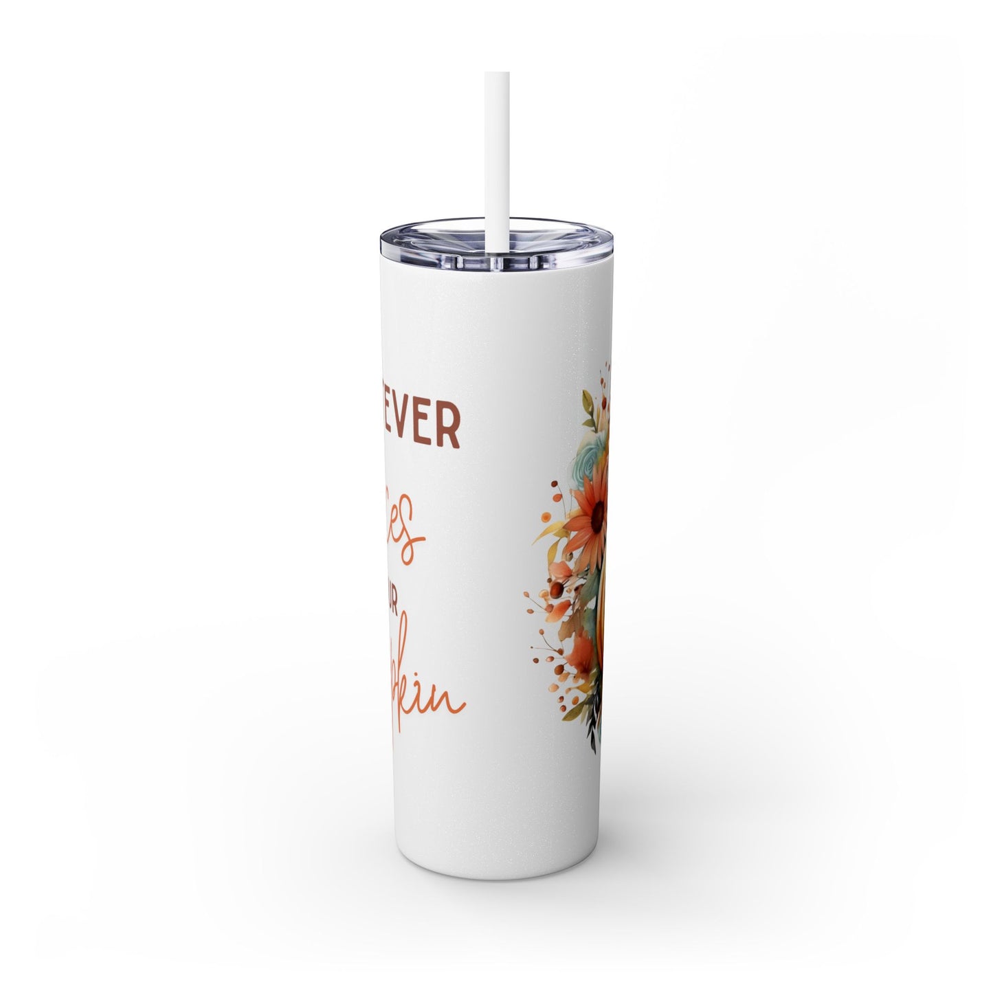 Skinny Tumbler with Straw, 20oz