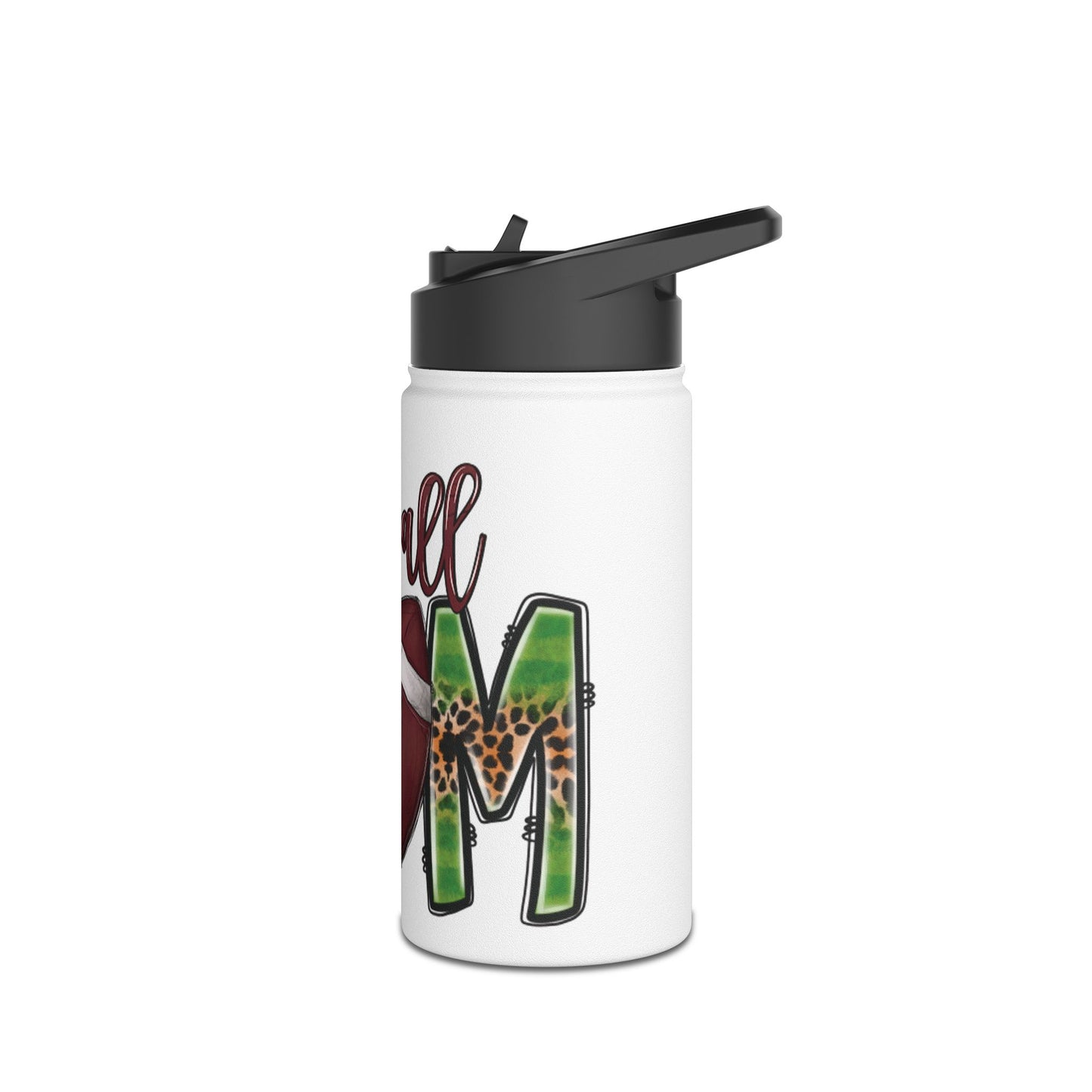 Football Mom Stainless Steel Water Bottle, Standard Lid