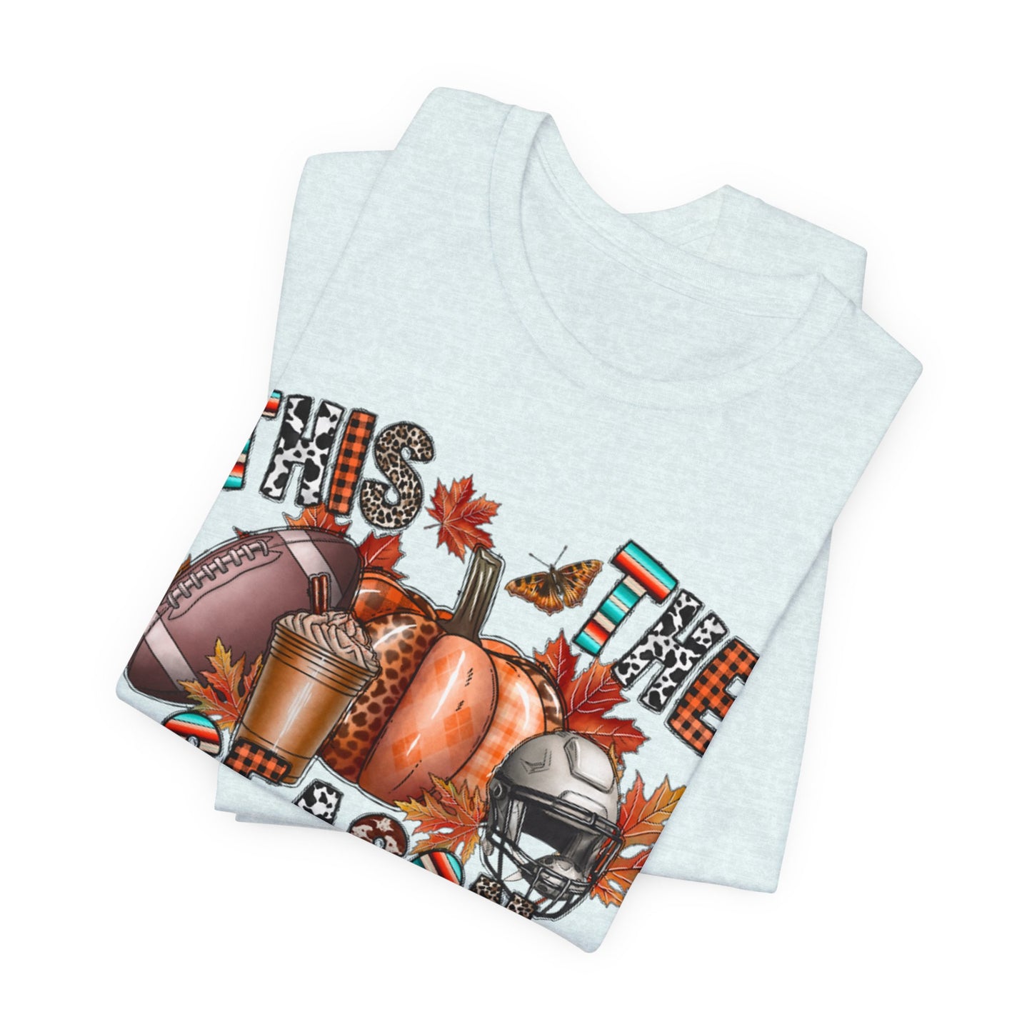 Fall Football Short Sleeve Tee