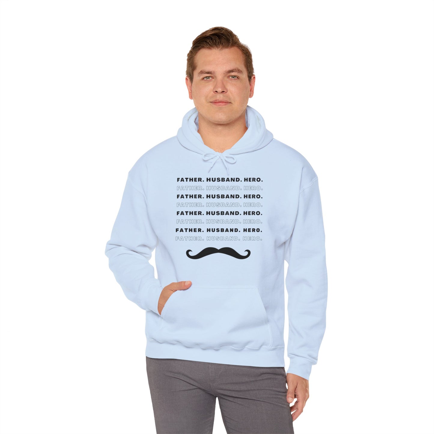 Husband Father Hero Heavy Blend™ Hoodie