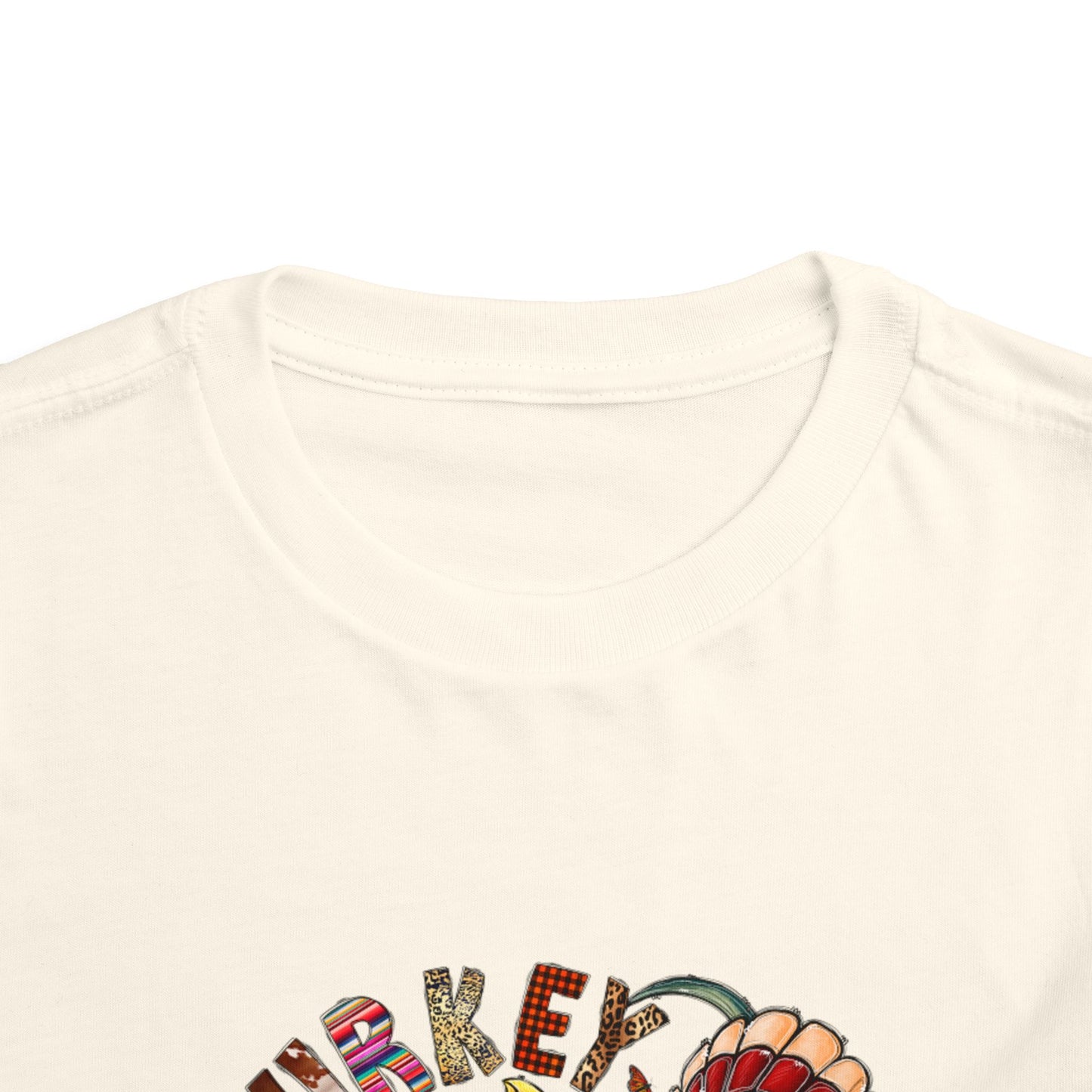 Thanksgiving Dino Toddler Short Sleeve Tee