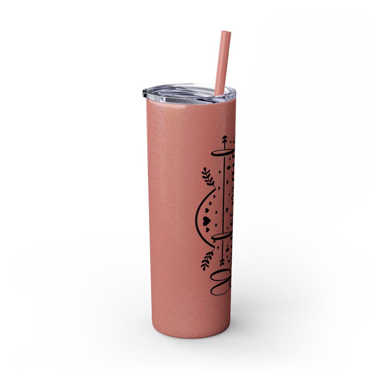 Bridesmaid Skinny Tumbler with Straw, 20oz