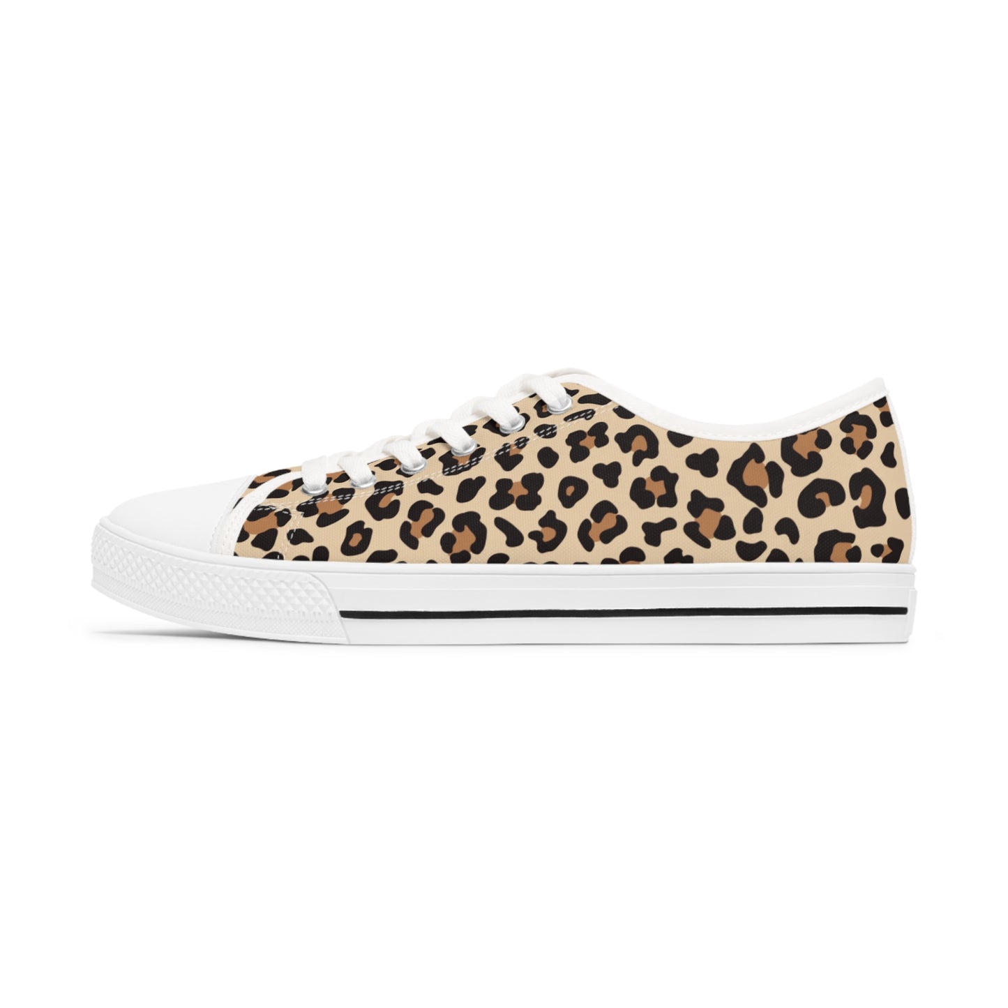 Leopard Print Women's Low Top Sneakers