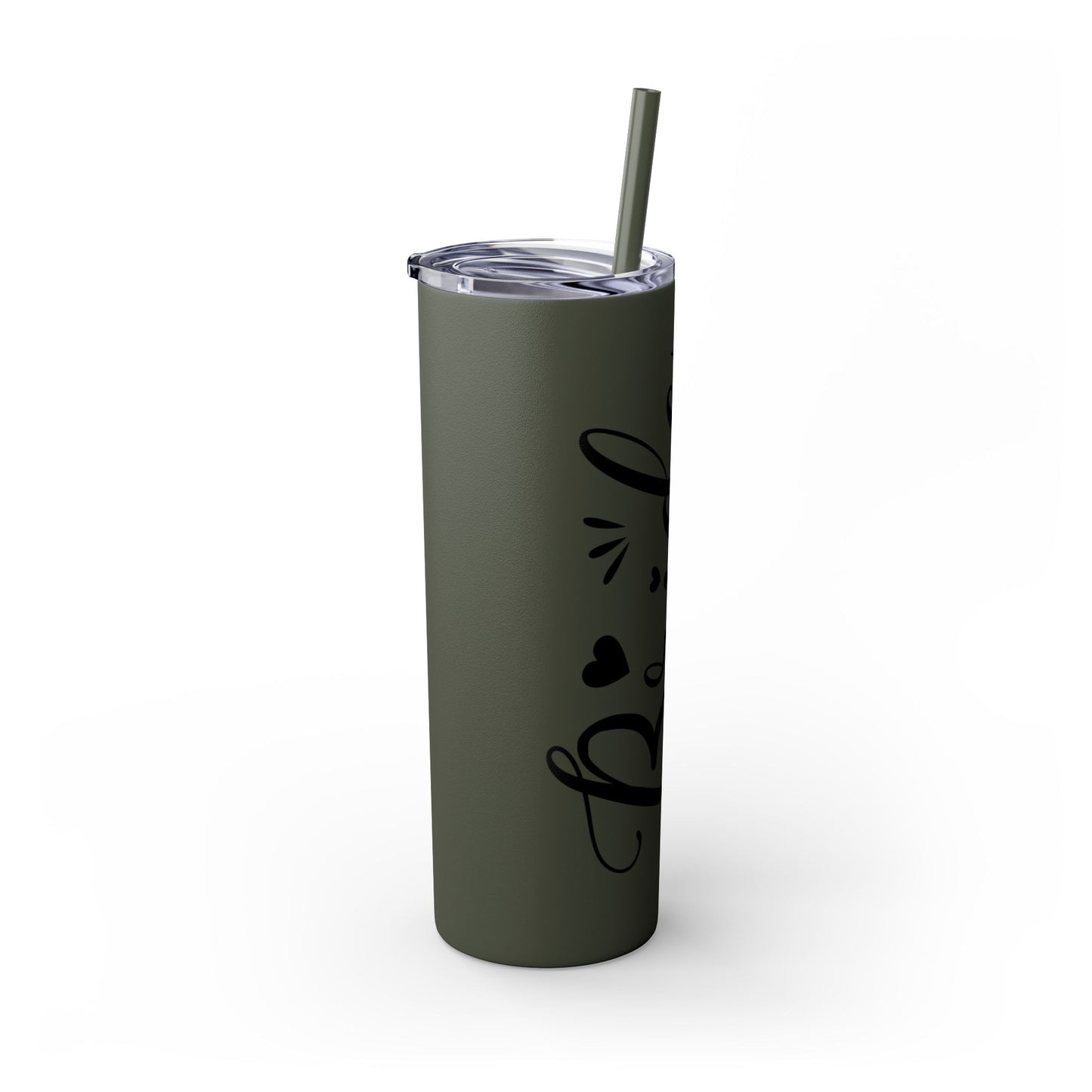 Bride Skinny Tumbler with Straw, 20oz