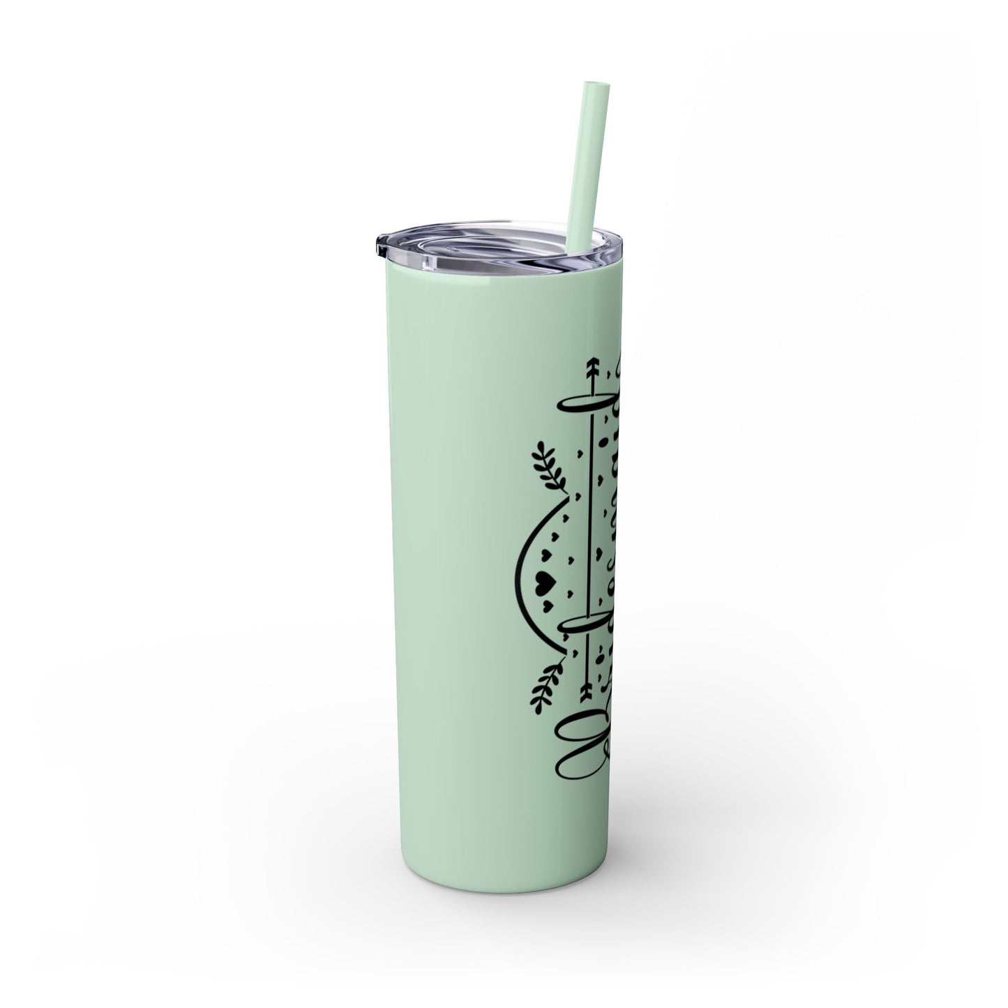 Bridesmaid Skinny Tumbler with Straw, 20oz