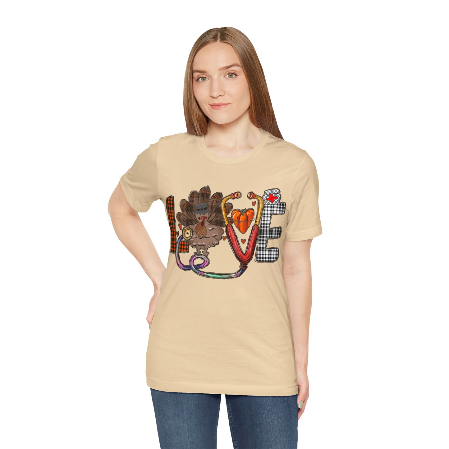 Thanksgiving Nurse Short Sleeve Tee