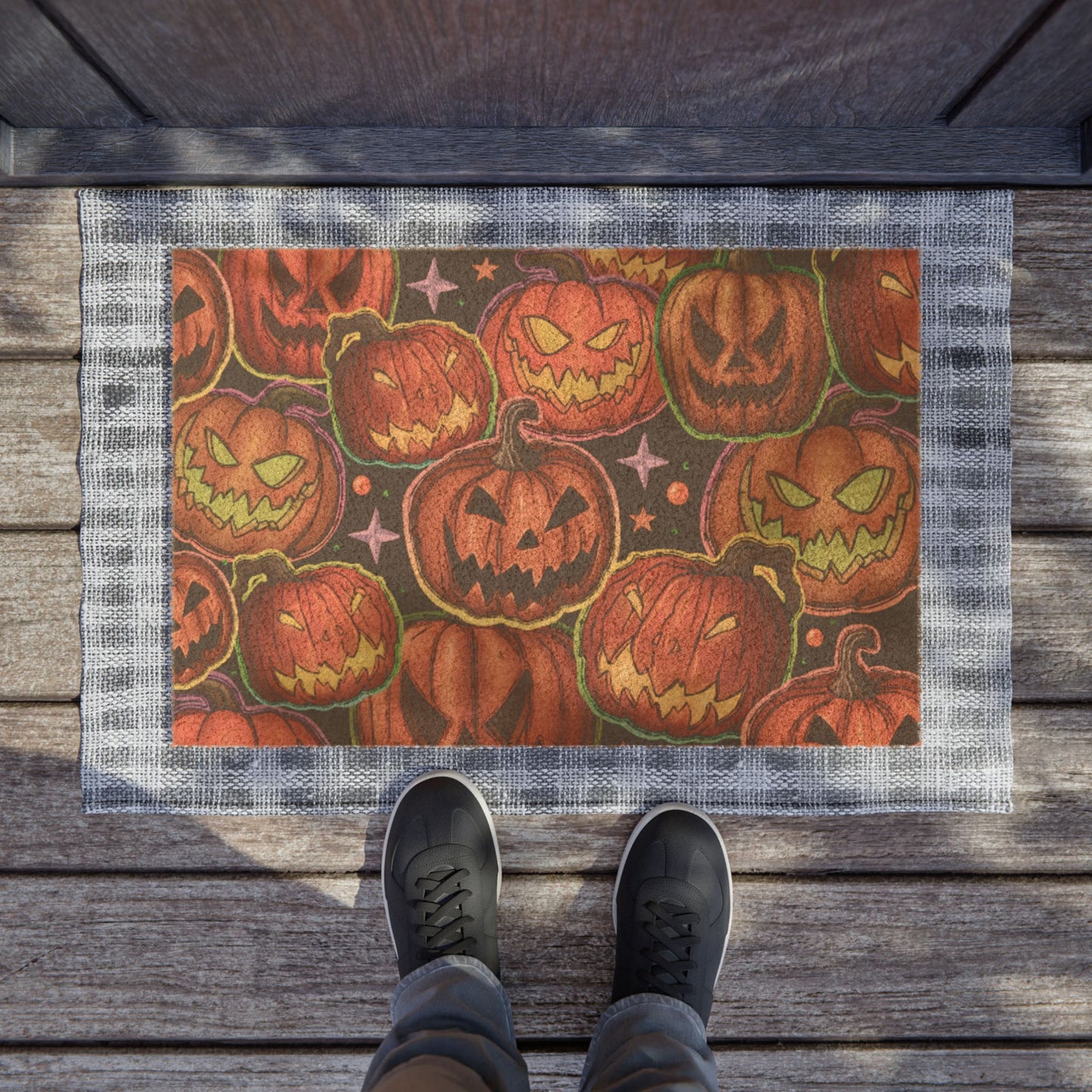 Pumpkin Halloween Doormat