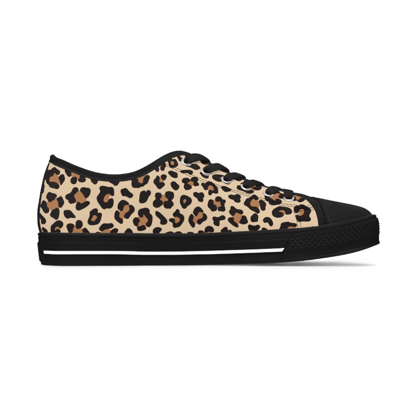 Leopard Print Women's Low Top Sneakers