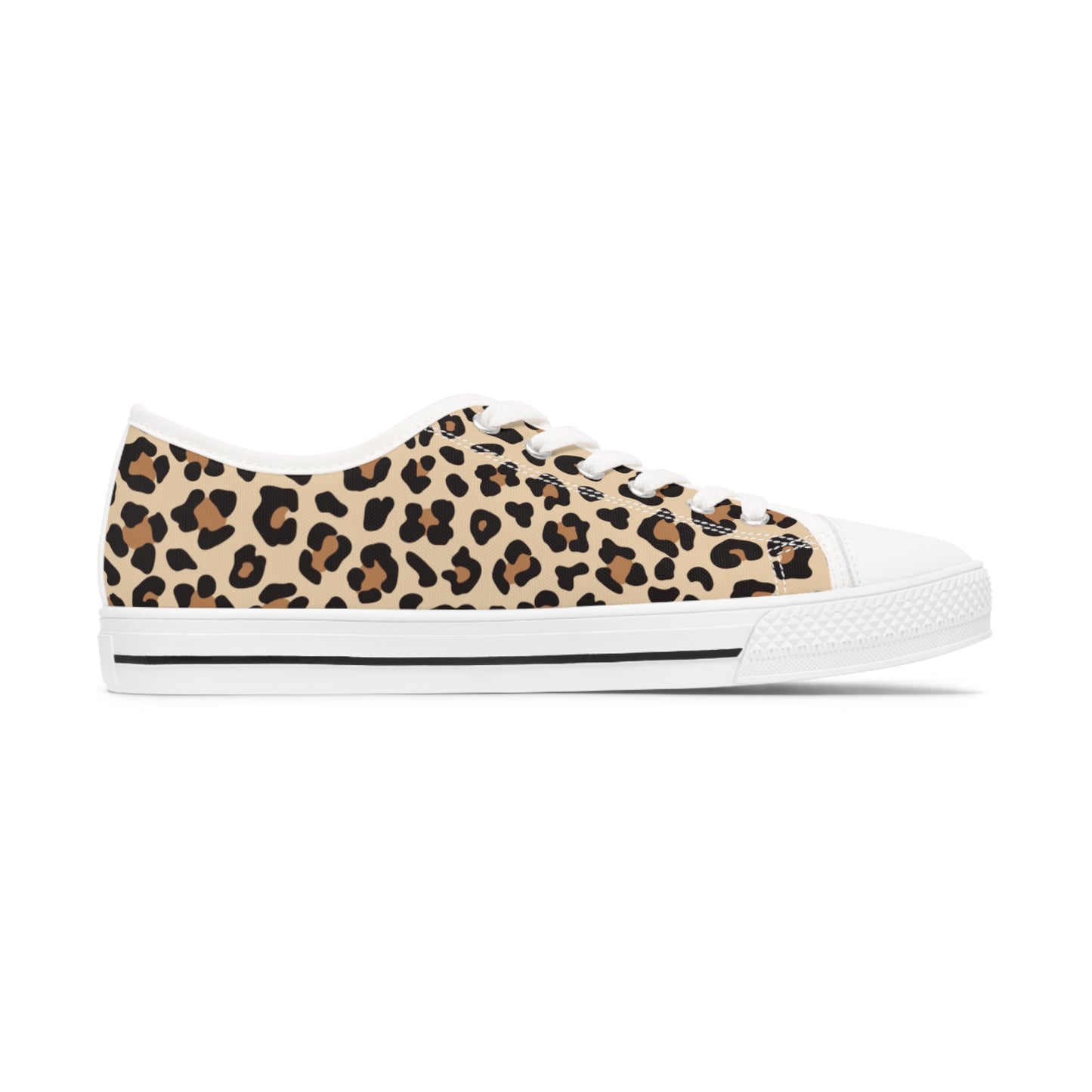 Leopard Print Women's Low Top Sneakers