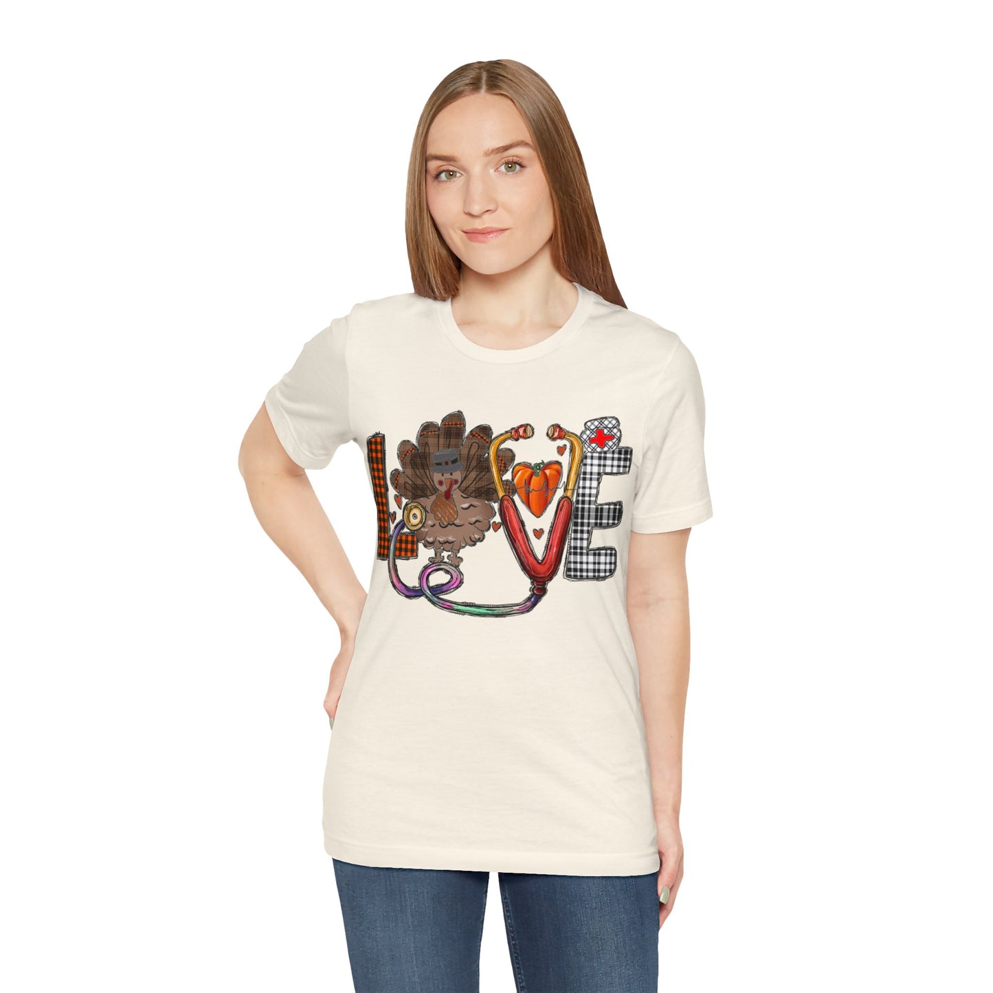 Thanksgiving Nurse Short Sleeve Tee