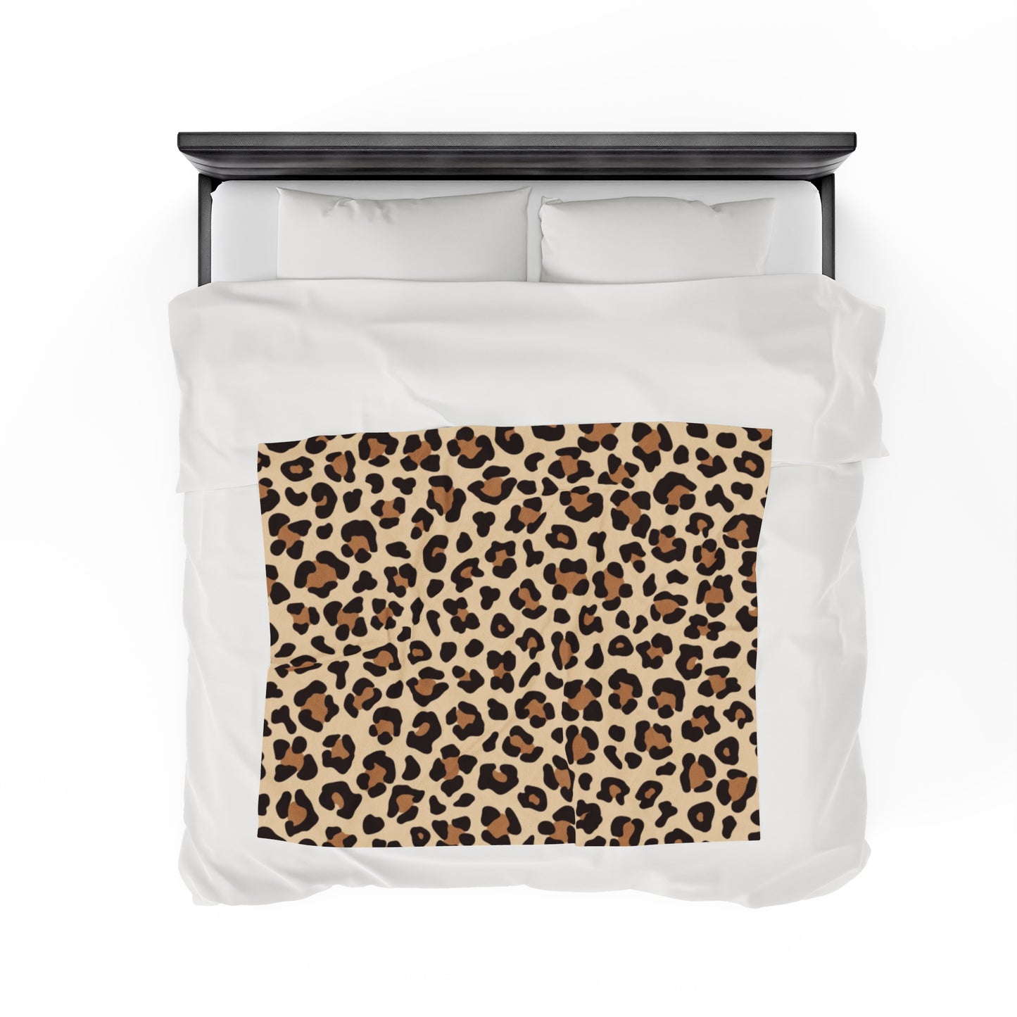 Leopard Print Velveteen Plush Blanket