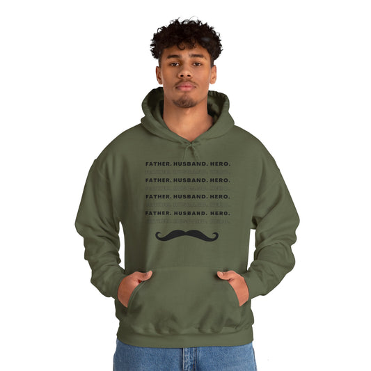 Husband Father Hero Heavy Blend™ Hoodie