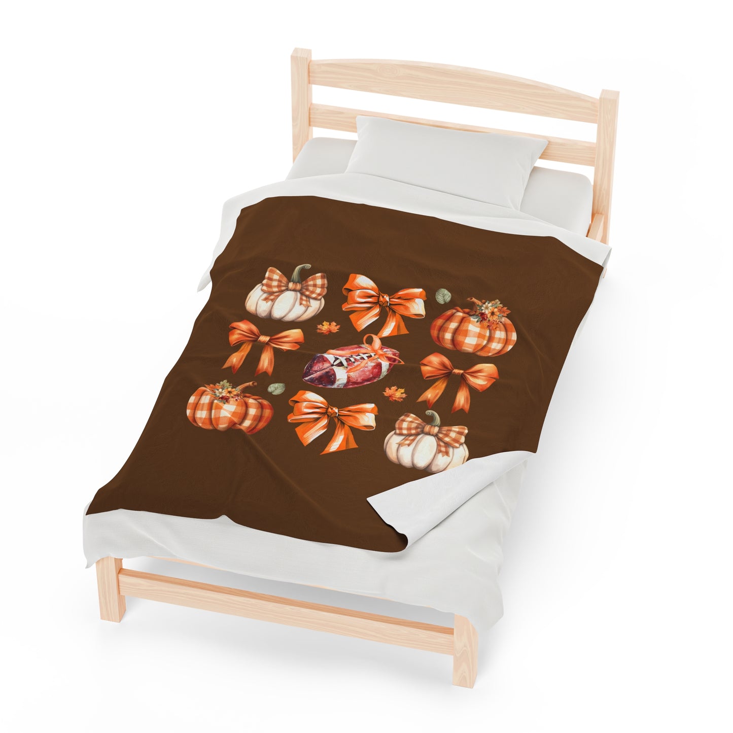 Fall Football Velveteen Plush Blanket