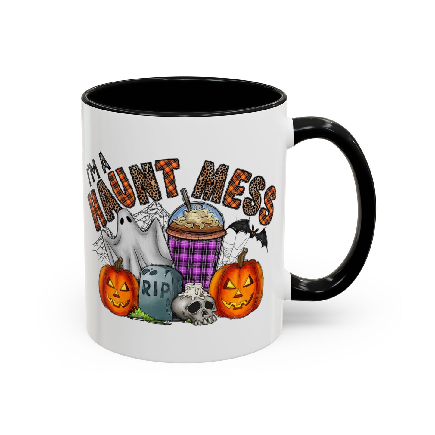 Halloween Humor Accent Coffee Mug (11, 15oz)