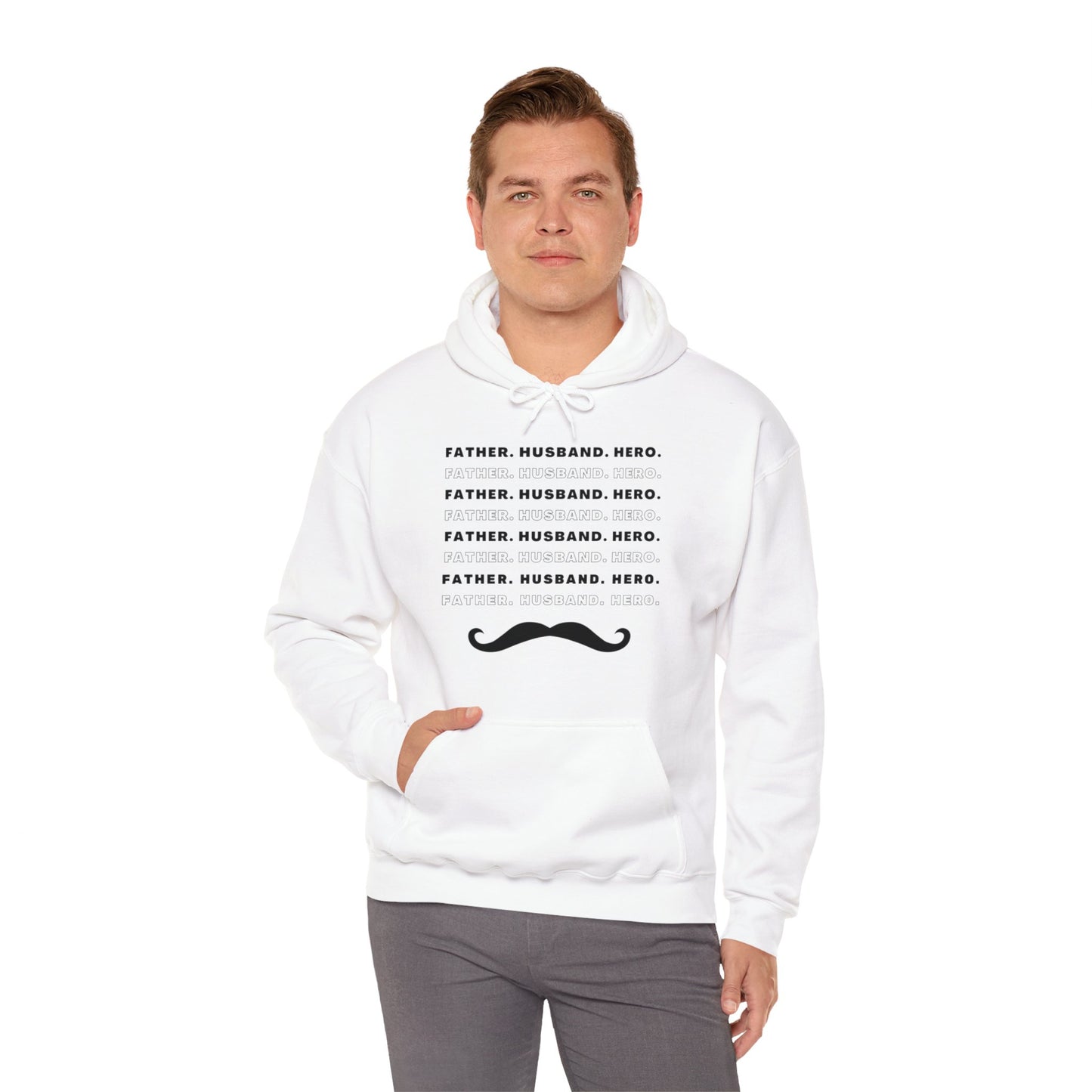 Husband Father Hero Heavy Blend™ Hoodie