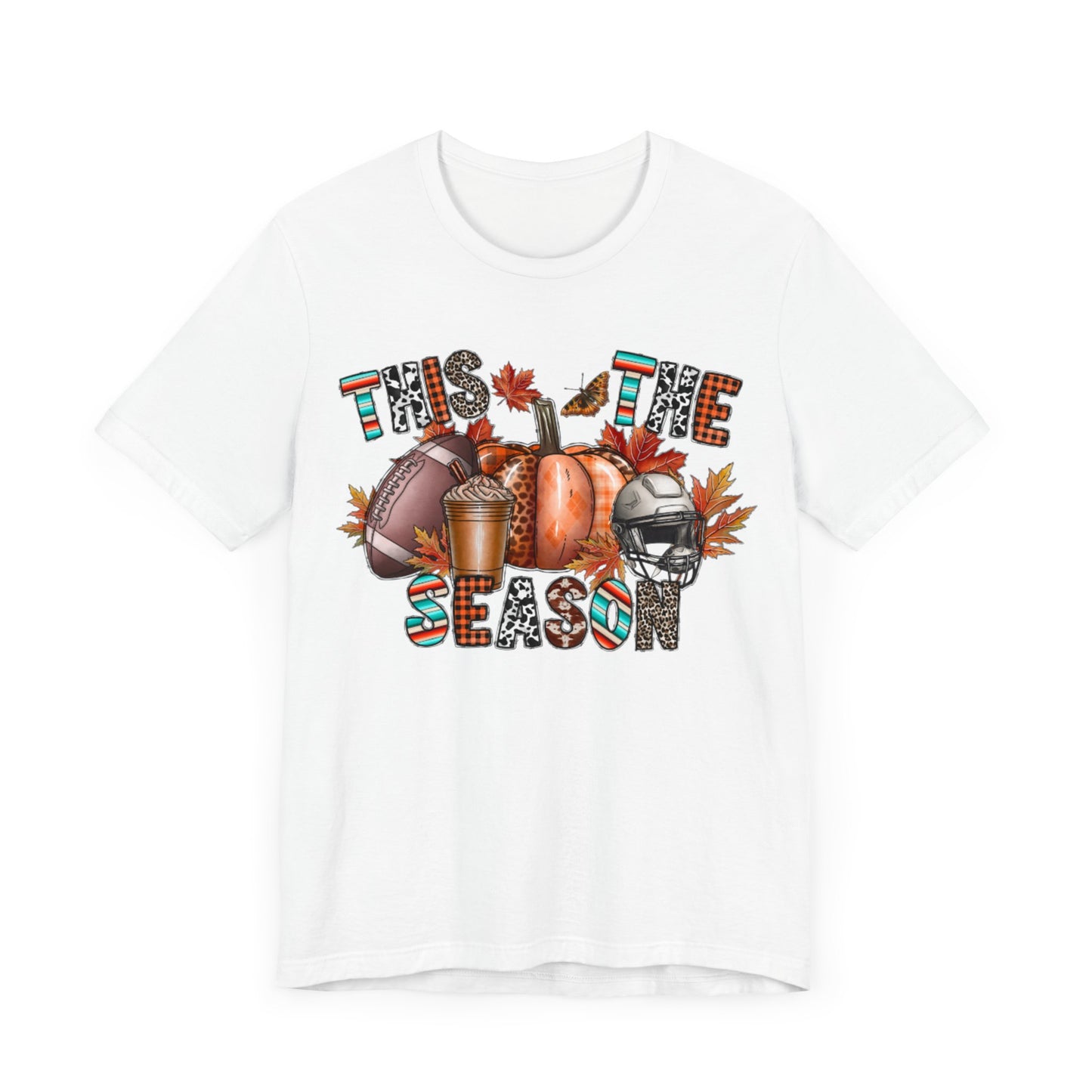 Fall Football Short Sleeve Tee