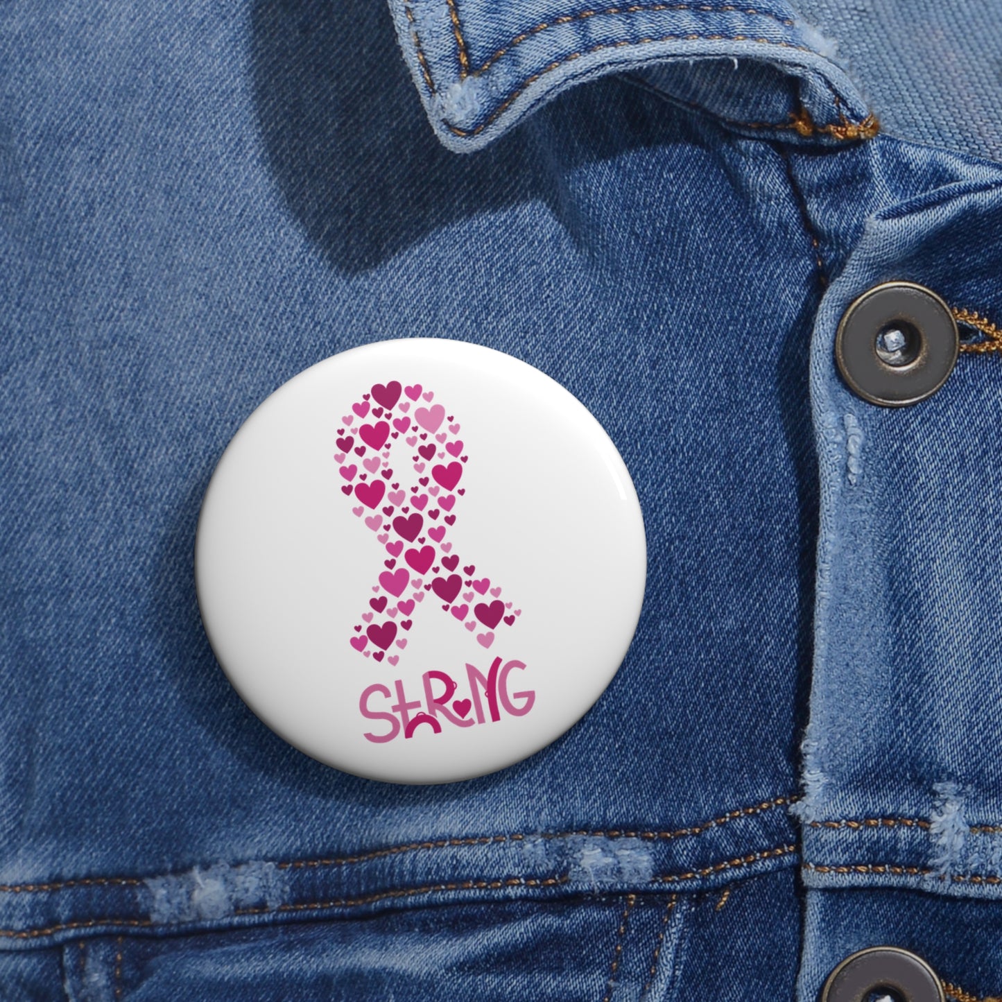 Breast Cancer Pin Buttons