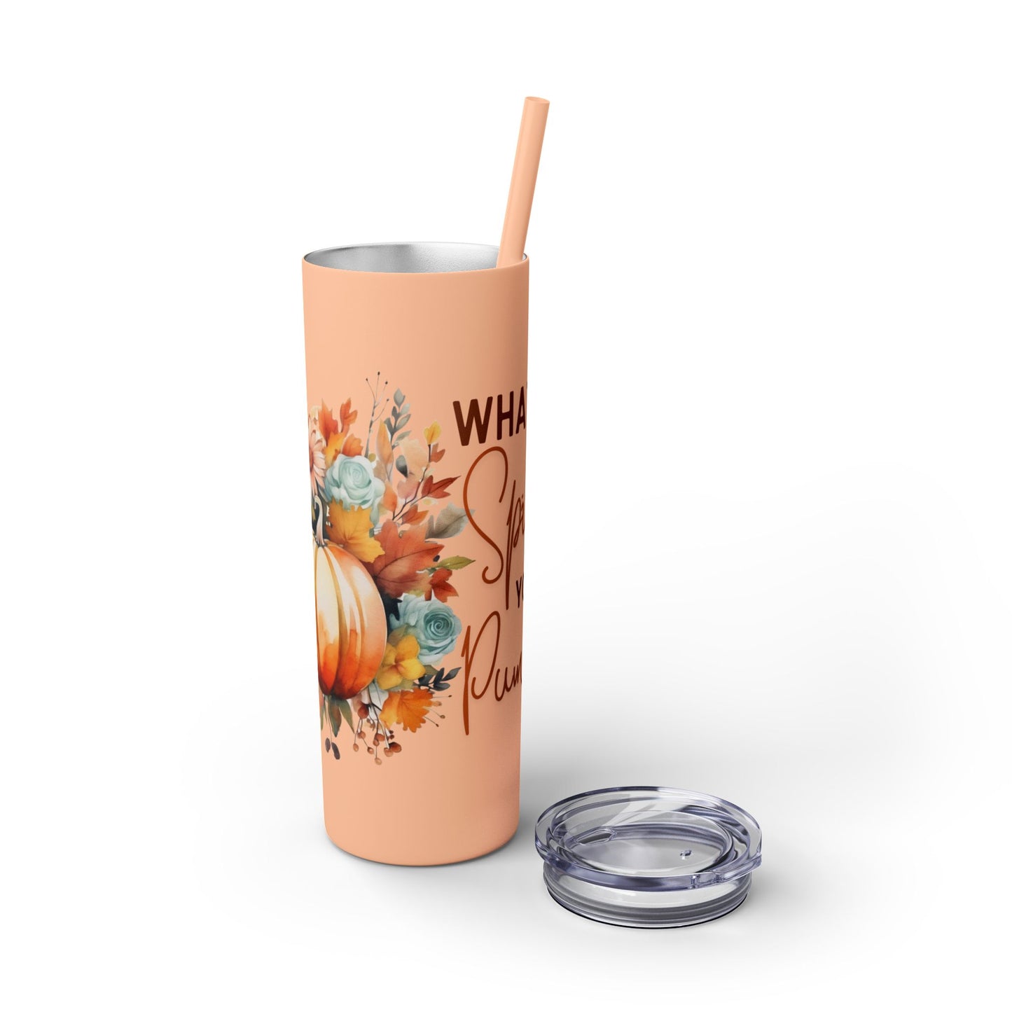 Skinny Tumbler with Straw, 20oz