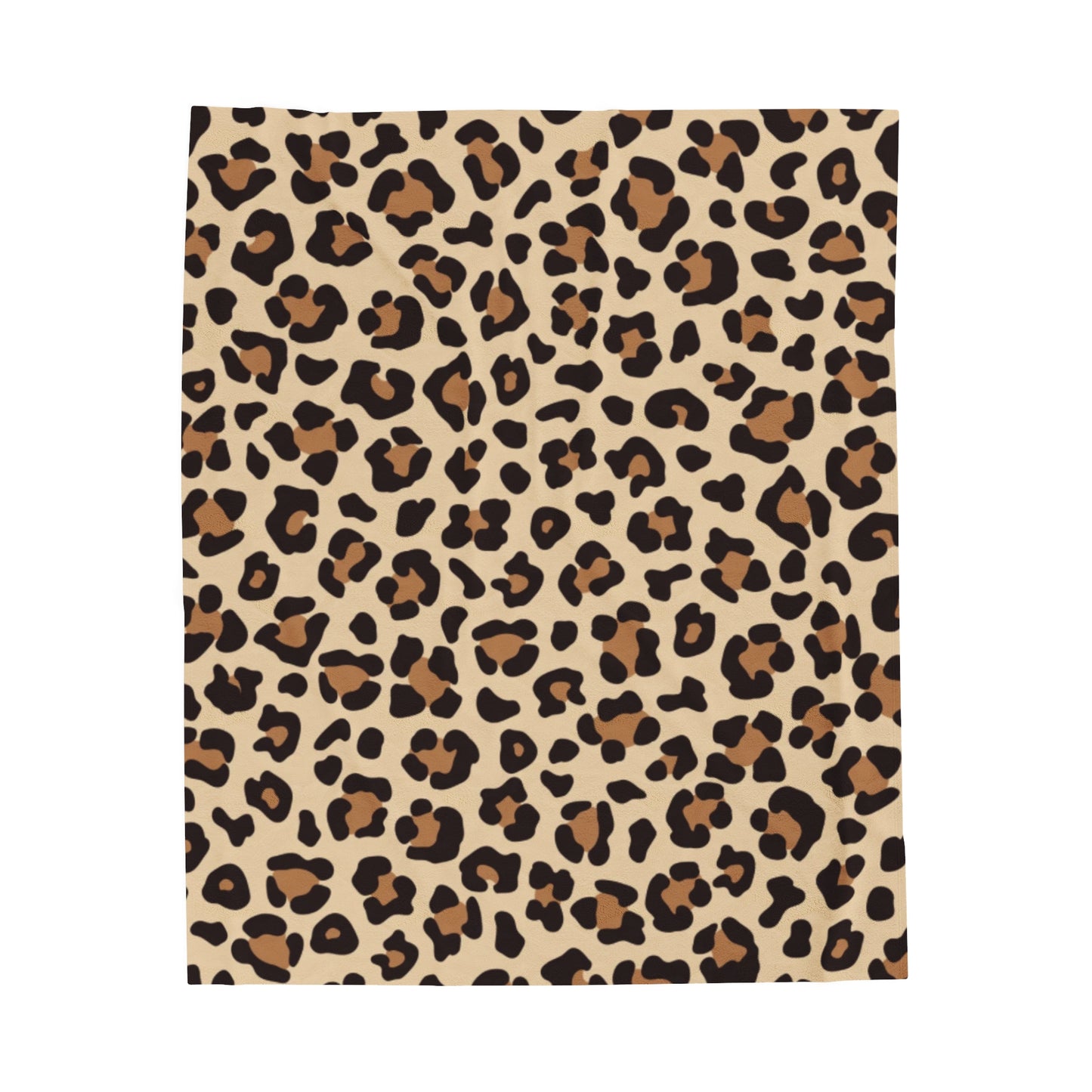 Leopard Print Velveteen Plush Blanket