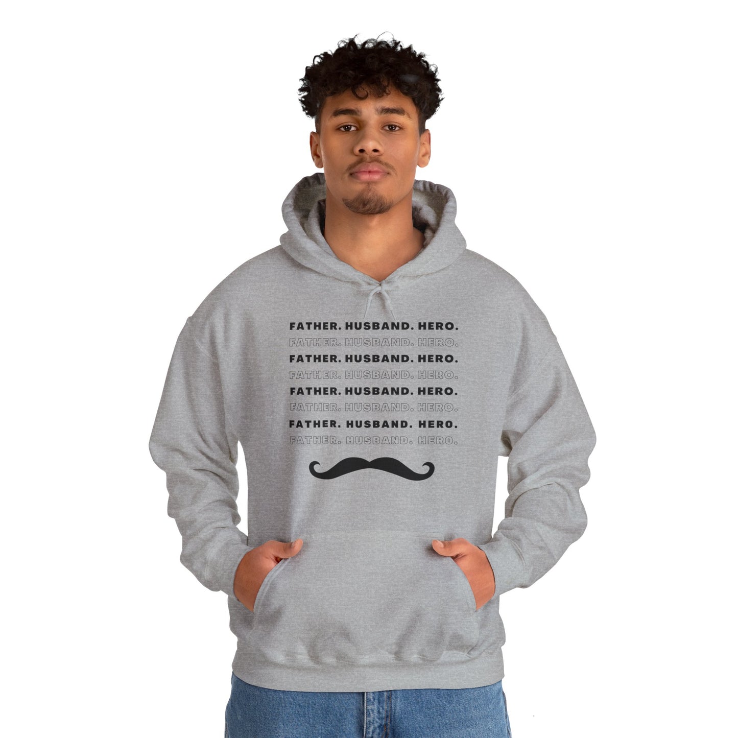 Husband Father Hero Heavy Blend™ Hoodie