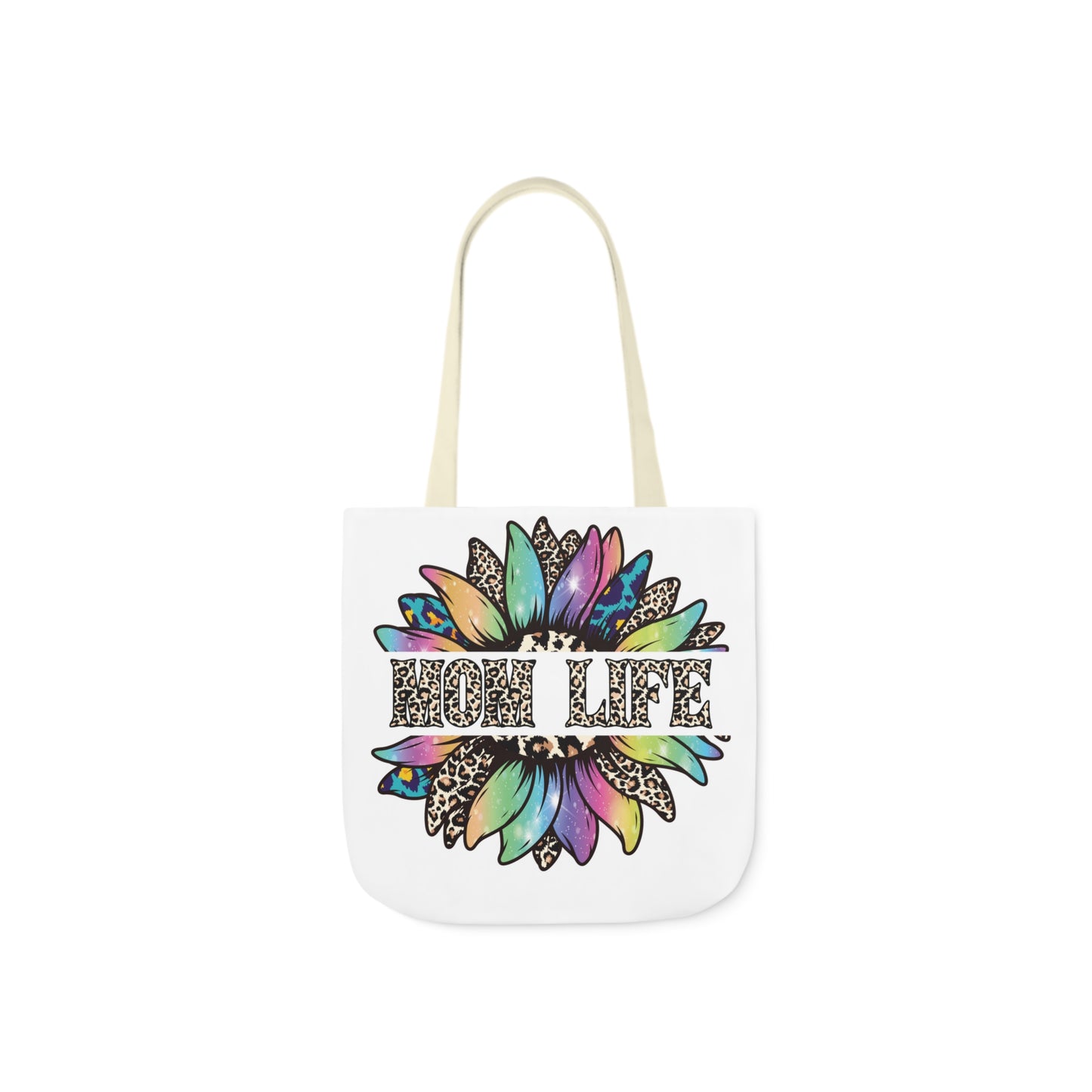 Mom Life Canvas Tote Bag, 5-Color Straps