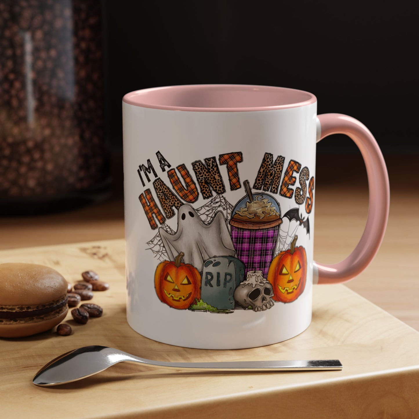 Halloween Humor Accent Coffee Mug (11, 15oz)