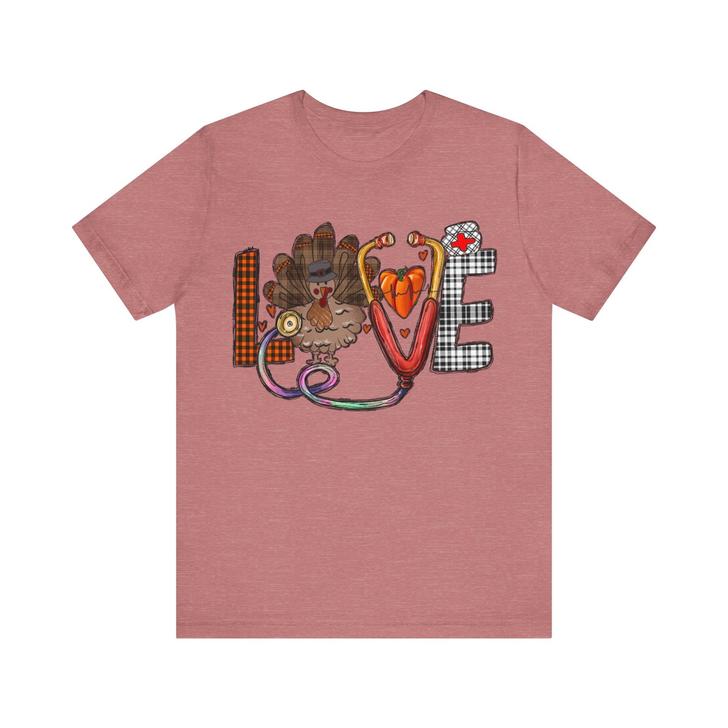 Thanksgiving Nurse Short Sleeve Tee