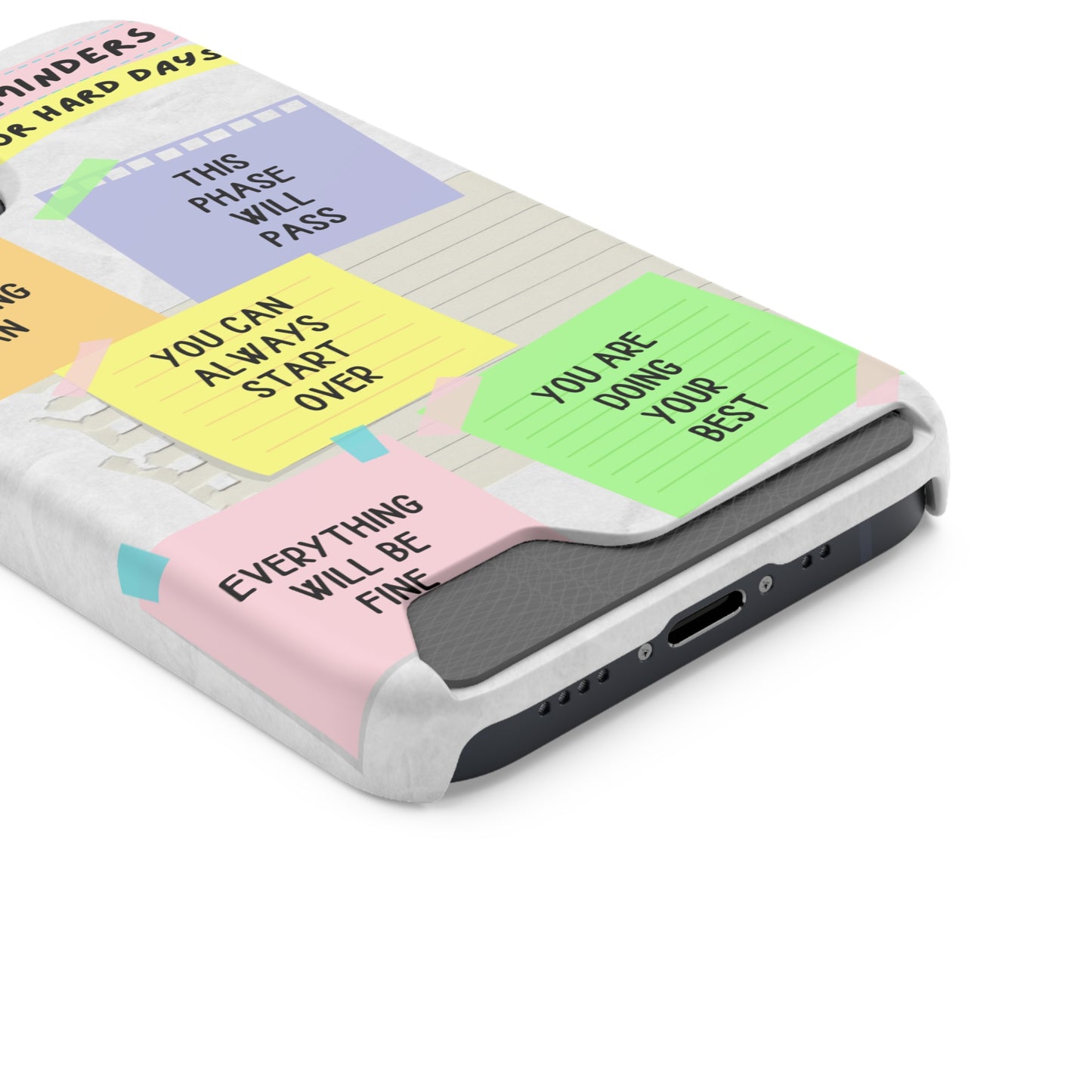 Motivational Phone Case With Card Holder