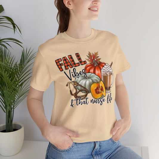 Fall Nurse Short Sleeve Tee