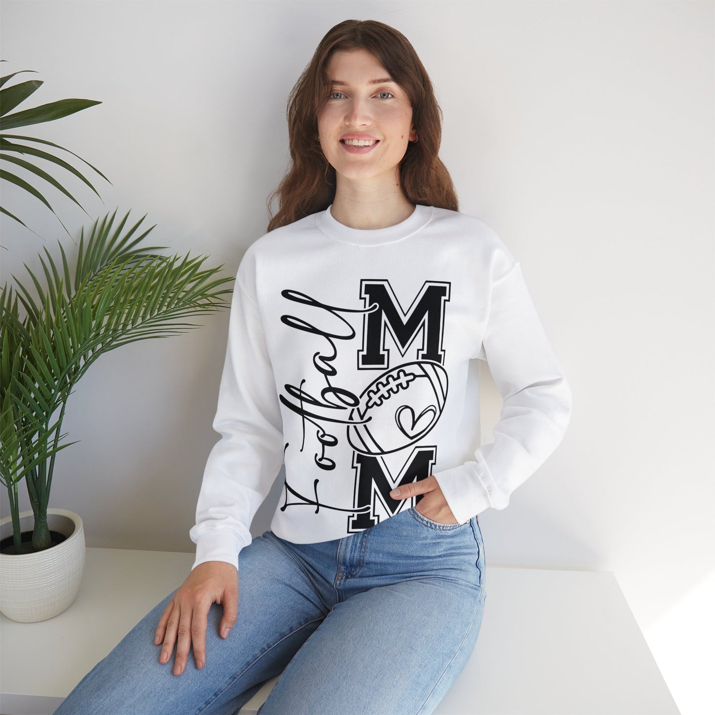 Football Mom Crewneck Sweatshirt