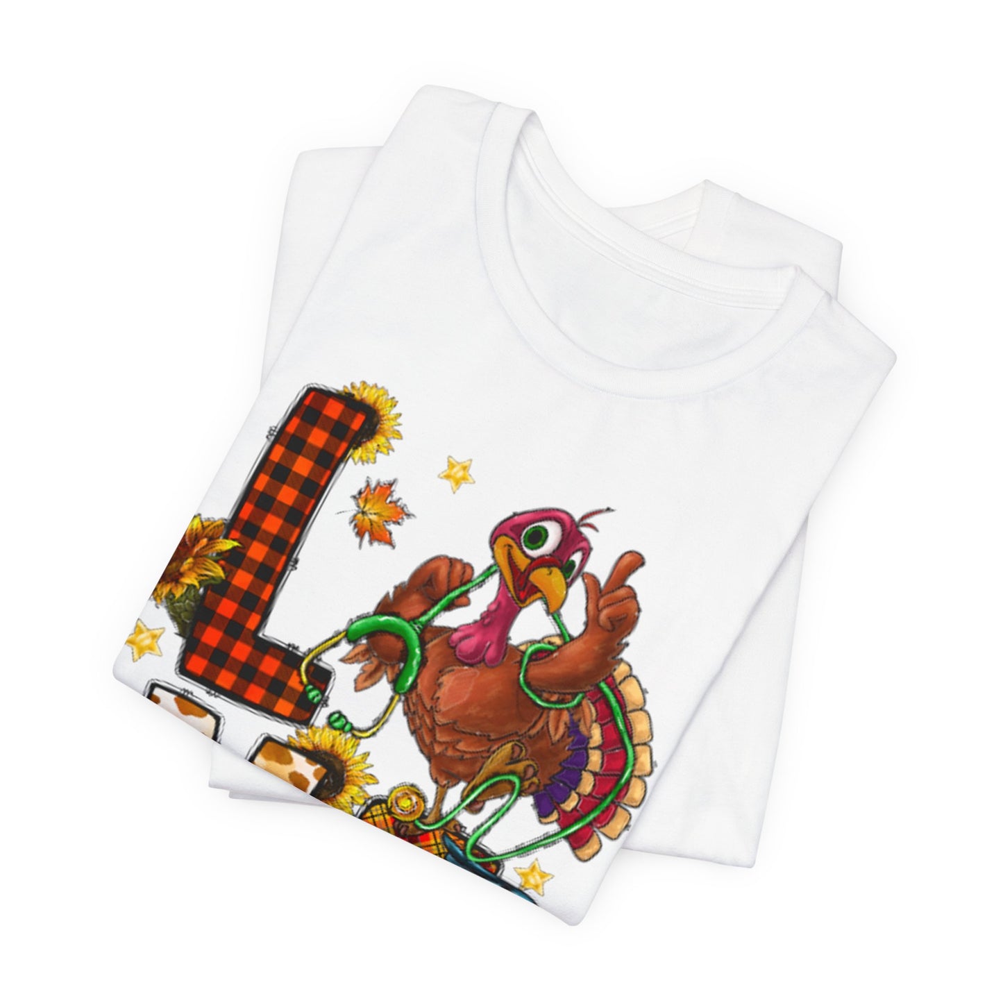 Thanksgiving Nurse Short Sleeve Tee