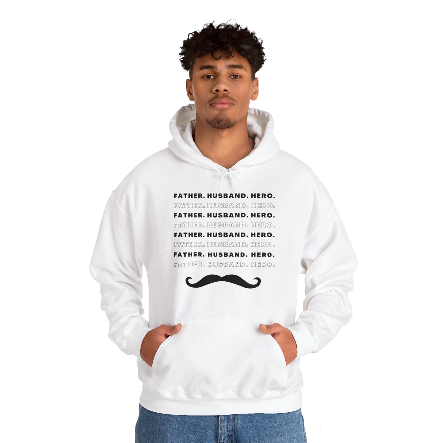 Husband Father Hero Heavy Blend™ Hoodie