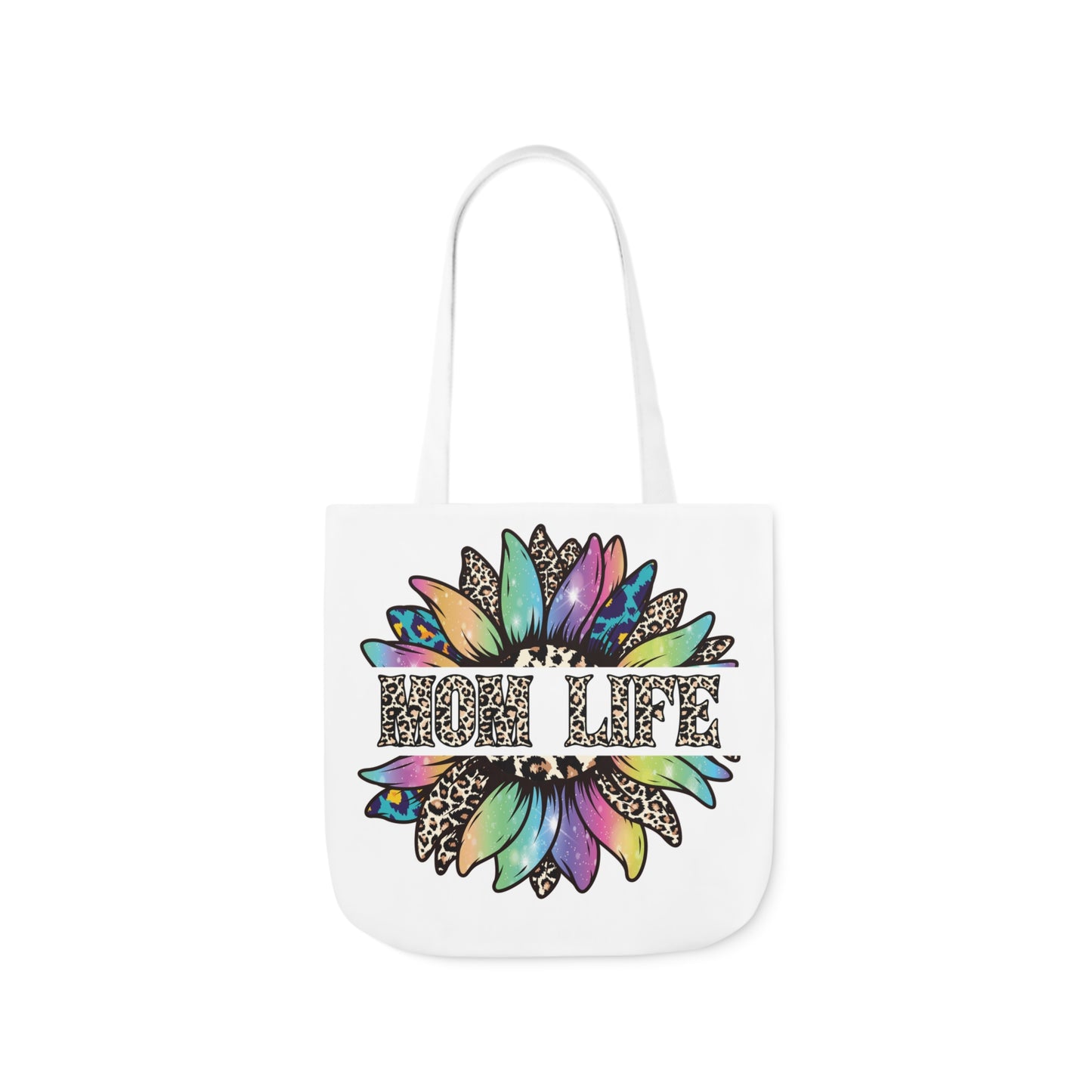 Mom Life Canvas Tote Bag, 5-Color Straps