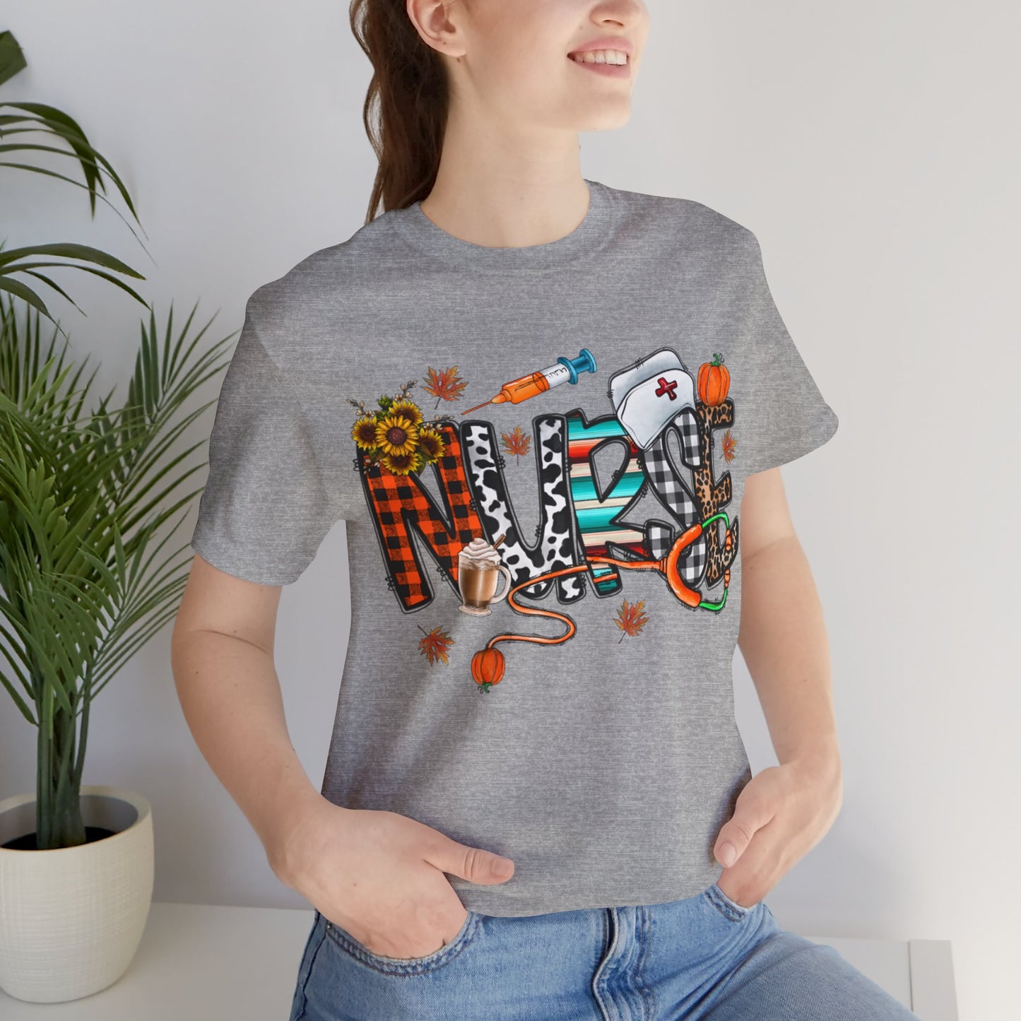 Fall Nurse Short Sleeve Tee