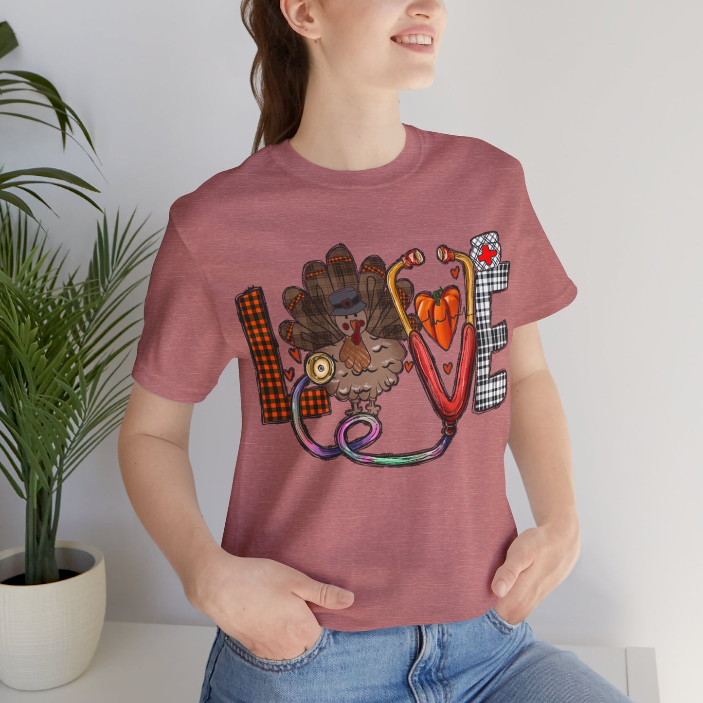 Thanksgiving Nurse Short Sleeve Tee